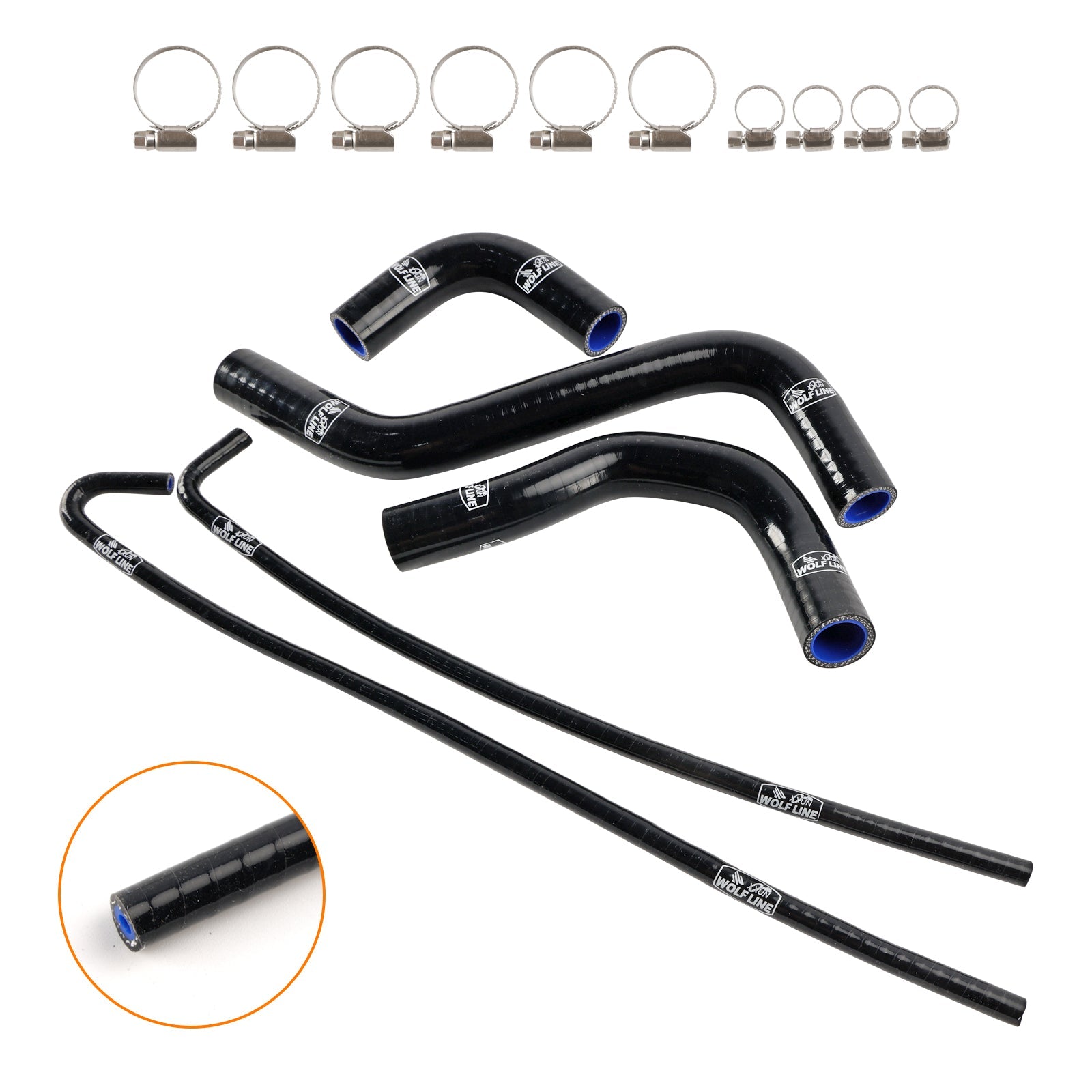 Silicone Radiator coolant Hose kit For Kawasaki Z900 Z900RS 2017-2025