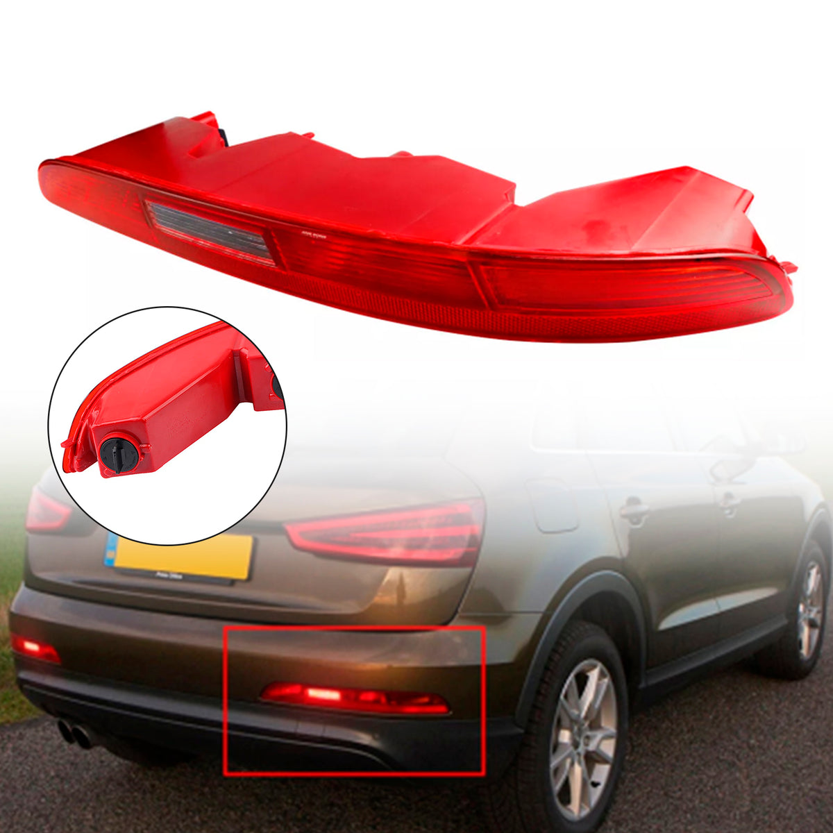 2012-2015 Audi Q3 Right Rear Bumper Light Tail Stop Brake Lamp 8UD945096