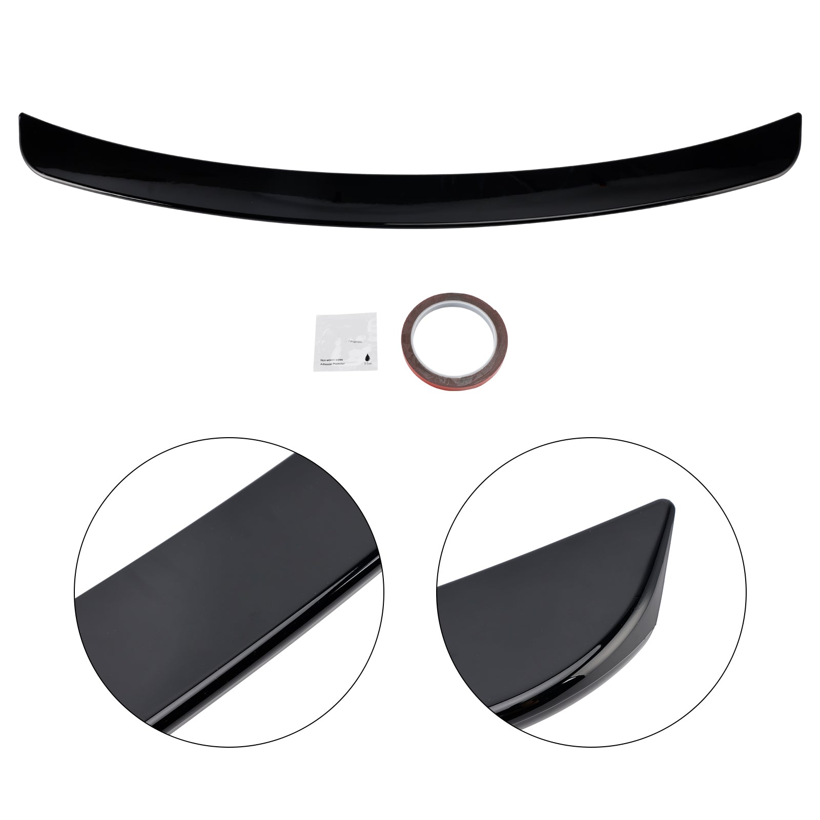 Gloss Black Rear Spoiler For Mercedes-Benz C-Class W203 2001-2007 Sedan
