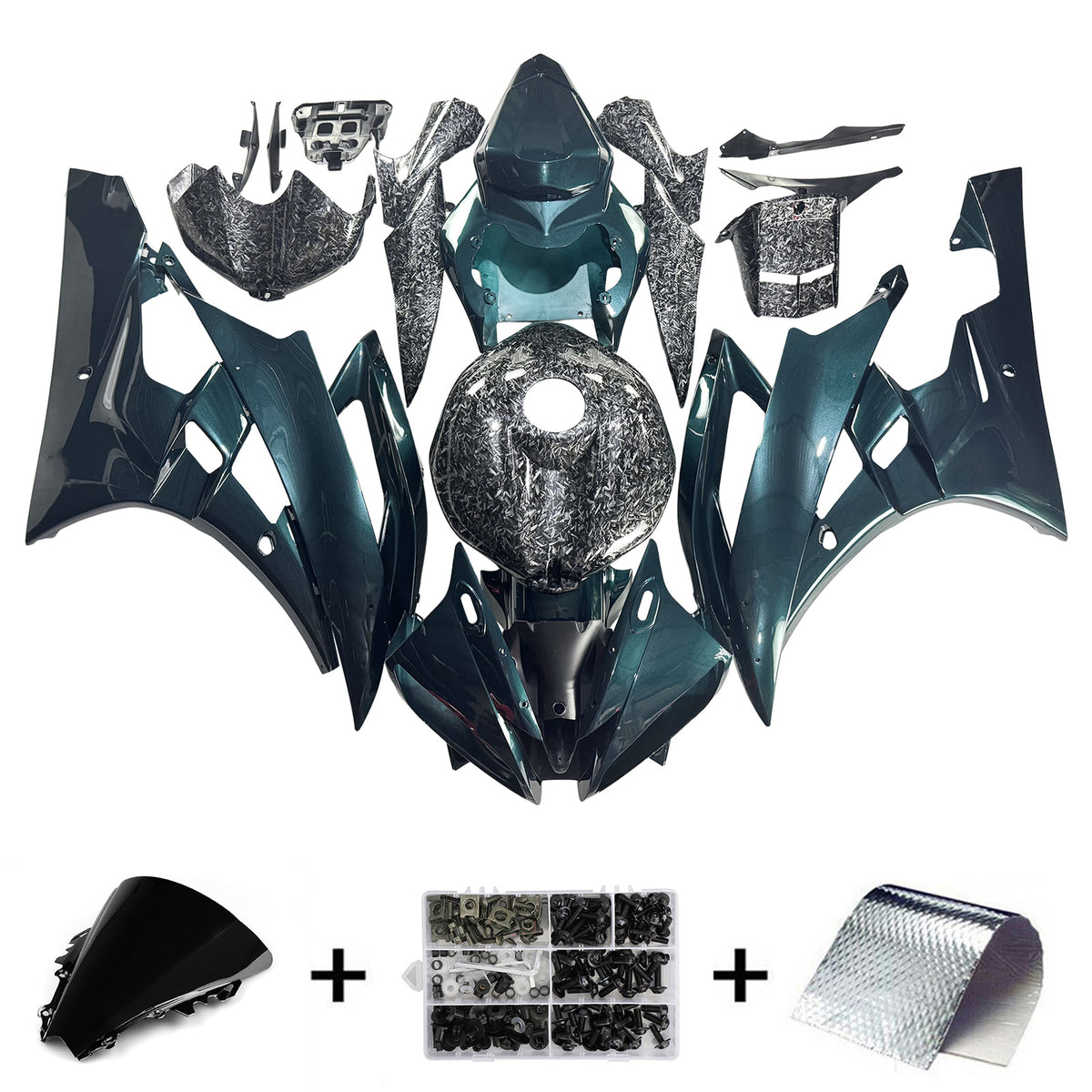 Injection Fairing Kit Bodywork Plastic ABS For Yamaha YZFR6 YZF-R6 2006-2007