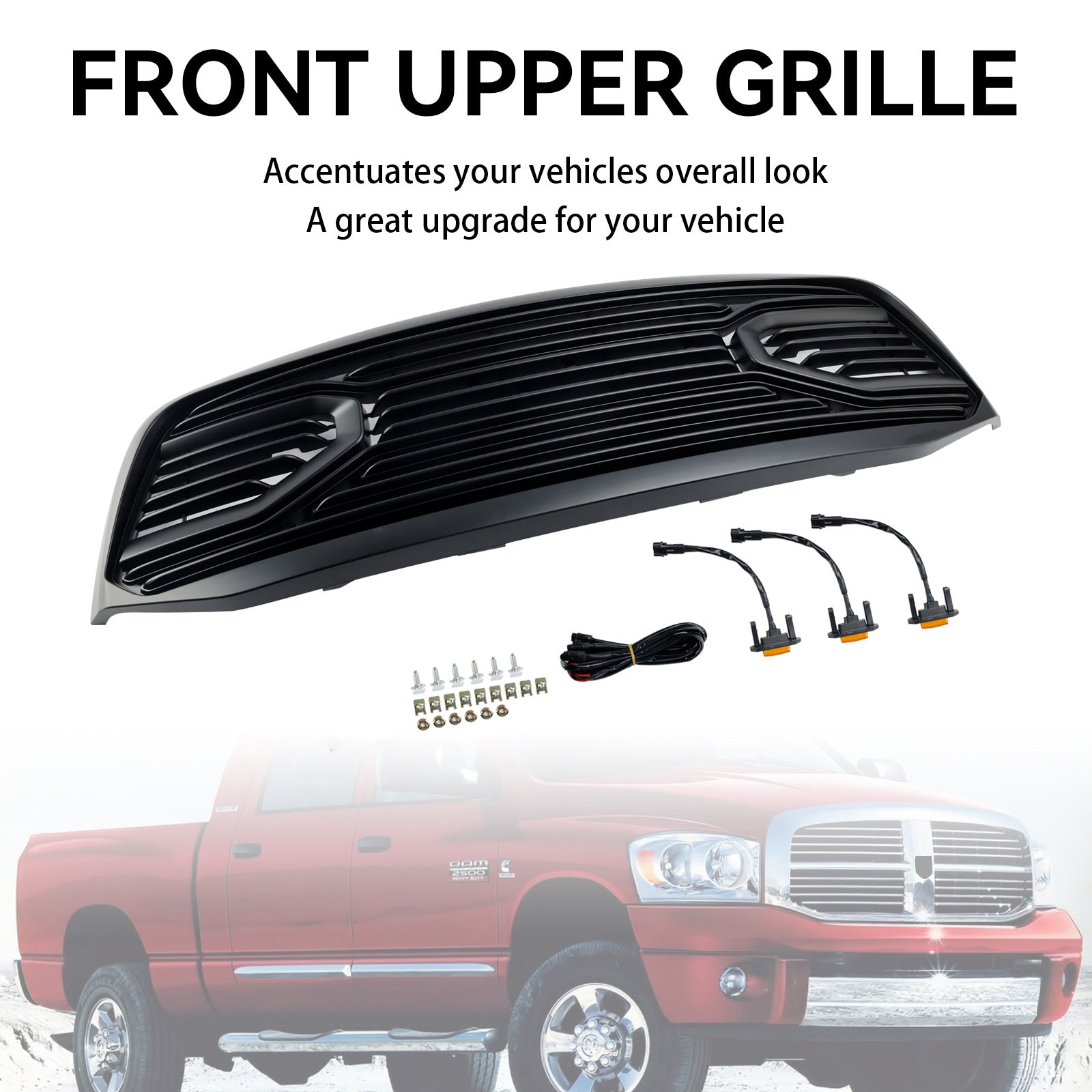 2006-2008 Dodge RAM 1500 Front Bumper Grill Grille
