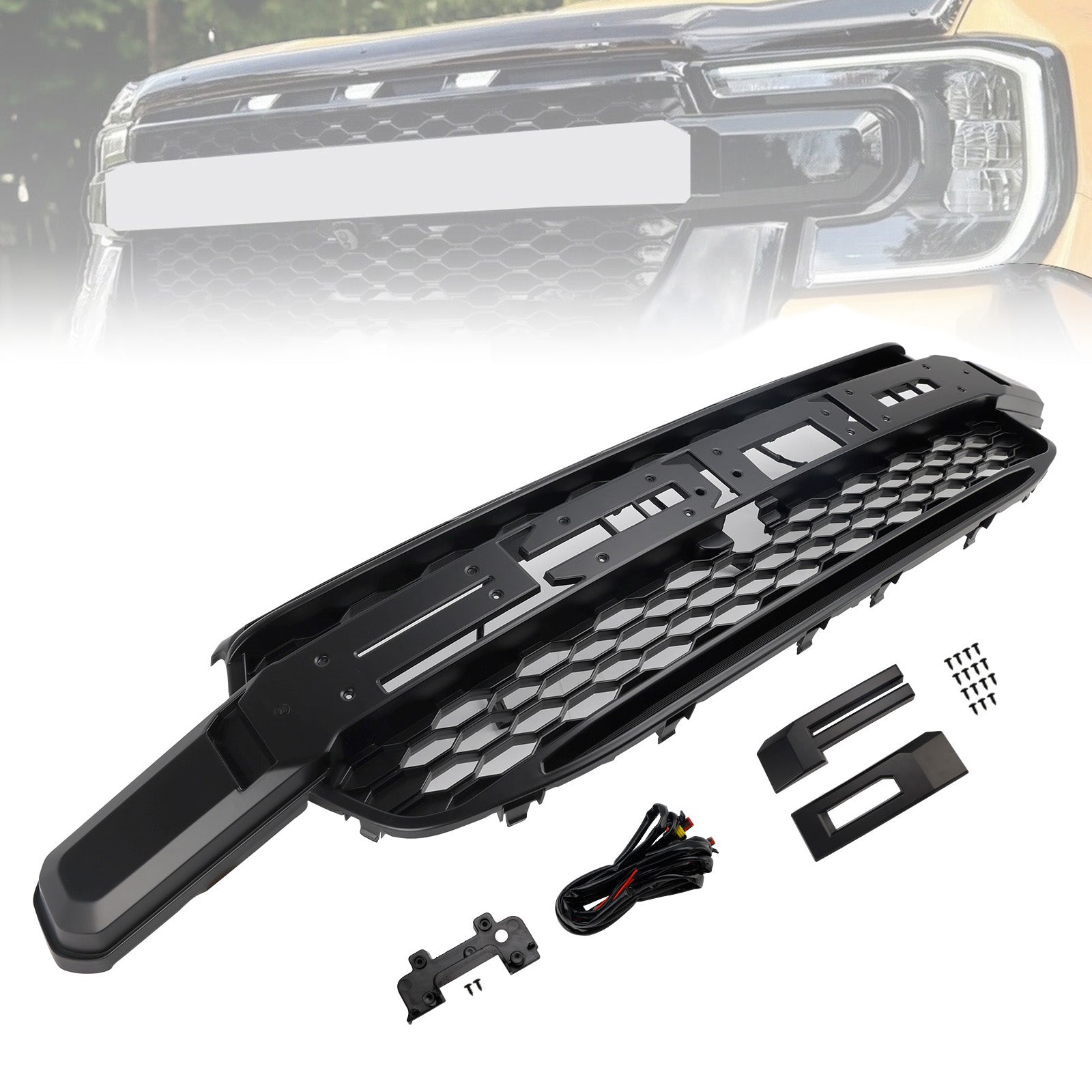 2023-2025 Ford Ranger Everest Next Gen Wildtrak Front Bumper Grill Grille