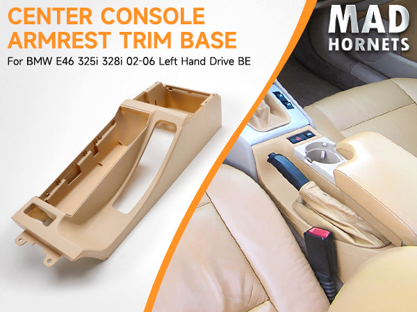 2002-2006 BMW E46 325i 328i Center Console Armrest Trim Base For Left Hand Drive