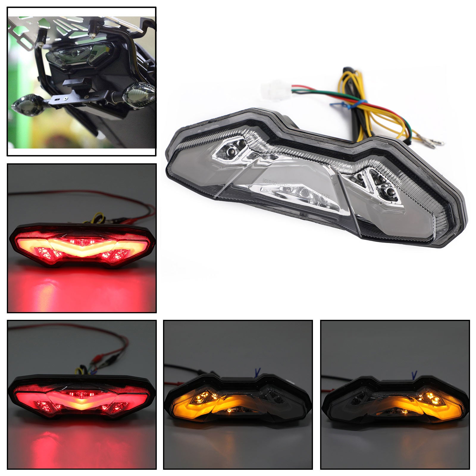 Moto LED Brake Running Tail Light For YAMAHA FJ09 MT-09 Tracer 2015-2018 Smoke Generic