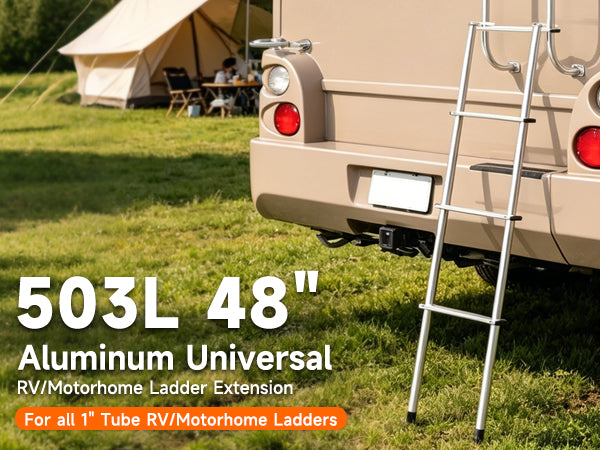 503L 48" Aluminum Universal RV Ladder Extension For all 1" Tube RV Ladders