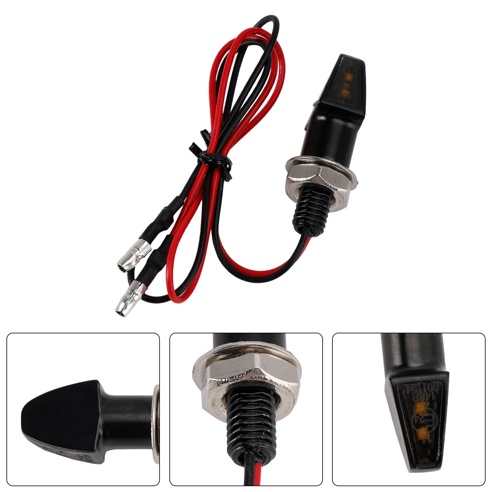 12V LED Turn Signal Indicator Light 8mm Universal Motorcycle For Yamaha