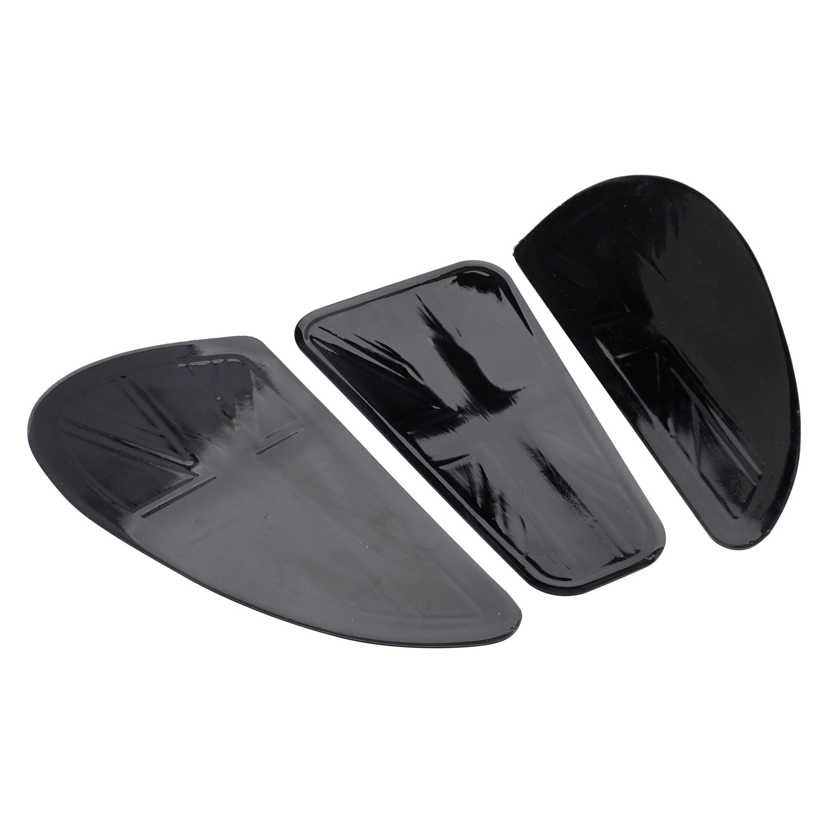 UNION JACK FUEL TANK KNEE PADS GRIPS KIT RED FOR CONTINENTAL GT 650 INTERCEPTOR