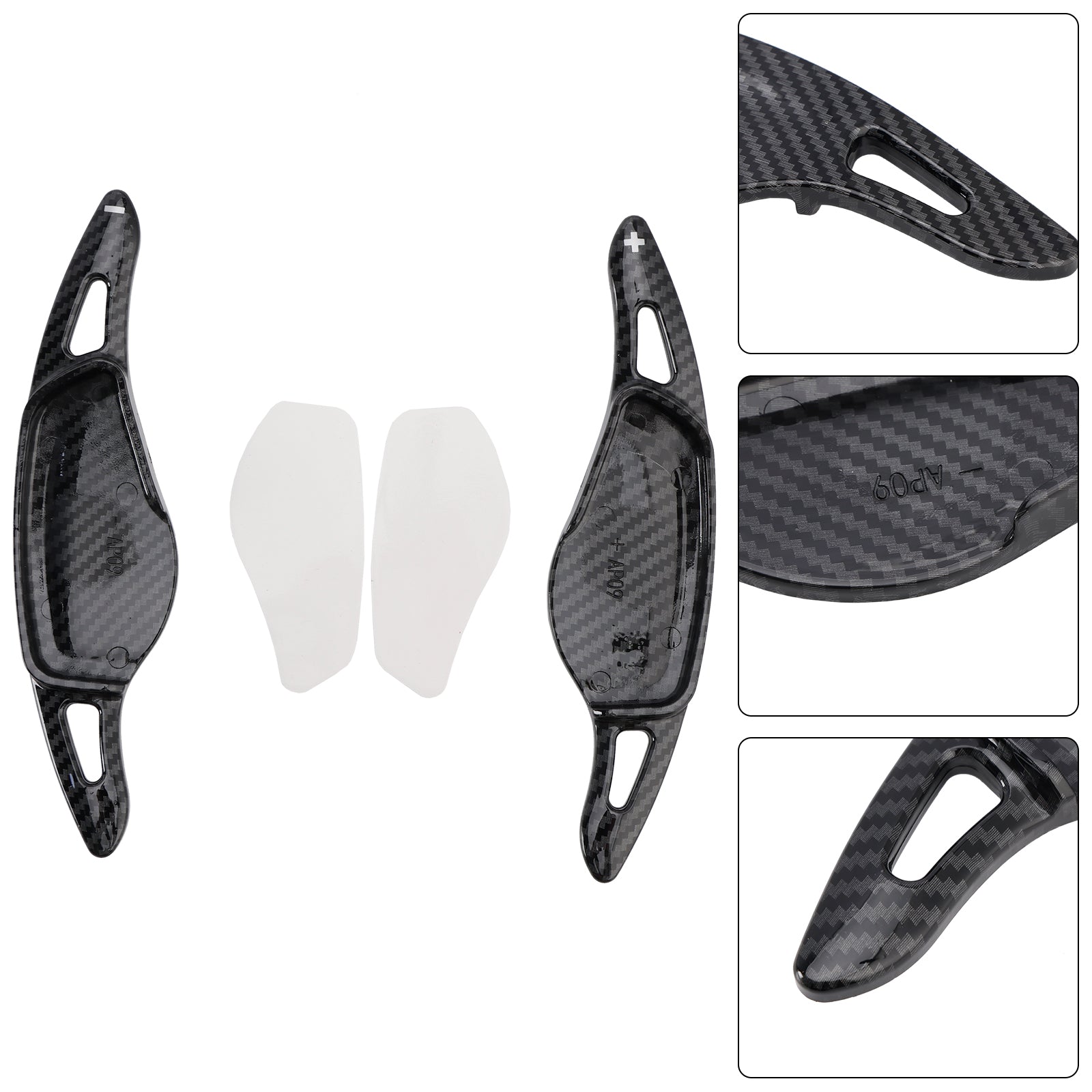 Carbon Look Steering Wheel Paddle Shifter Fit BMW 3 4 5 G20 G22 G30 2018+