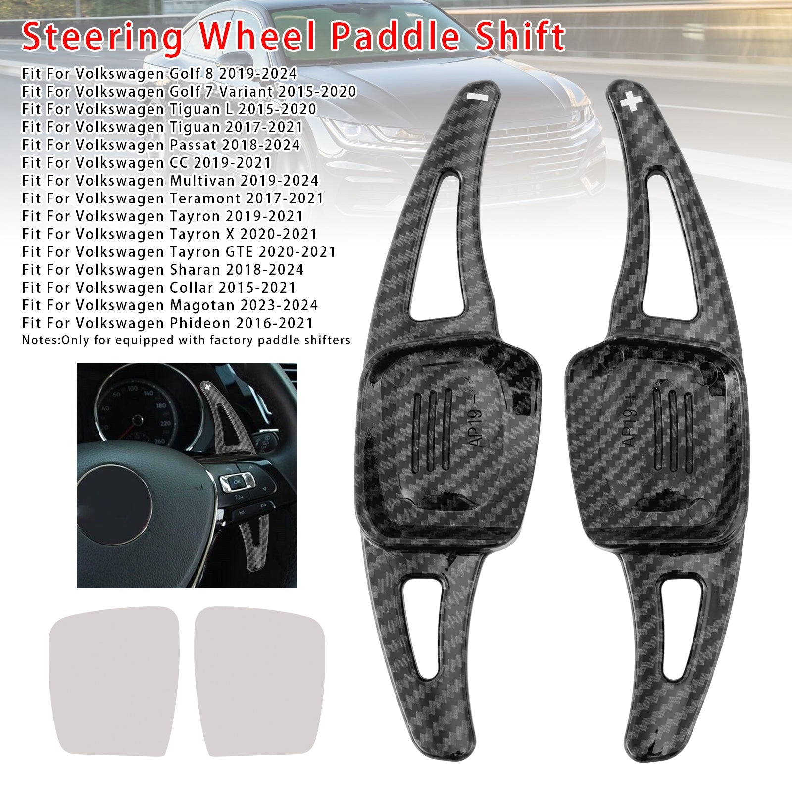 Steering Wheel Paddle Shifter Extension For VW Golf 8 Tiguan