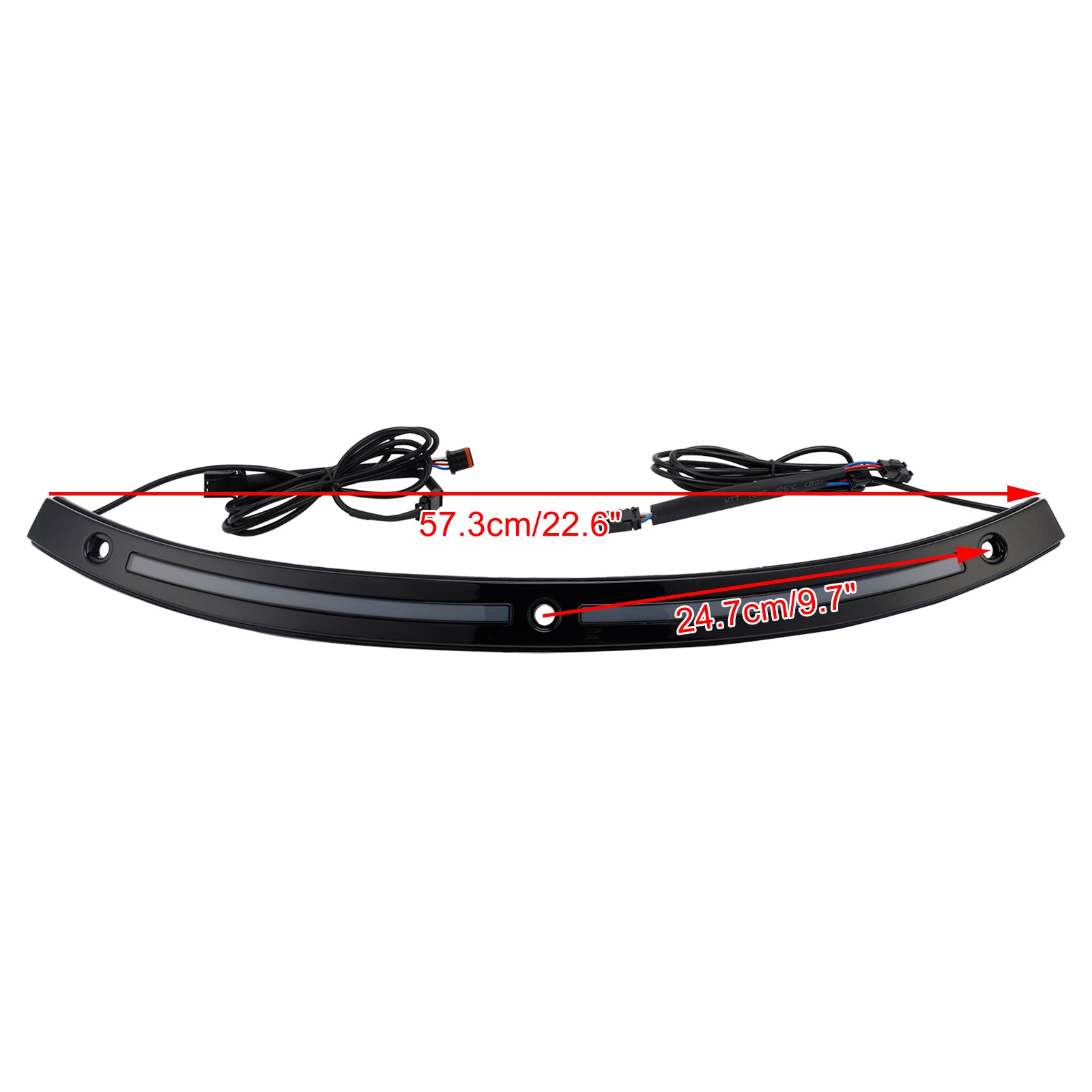 2014+Touring Electra Glide Street Glide Ultra Limited LED Running Turn Signal Light Windshield Trim