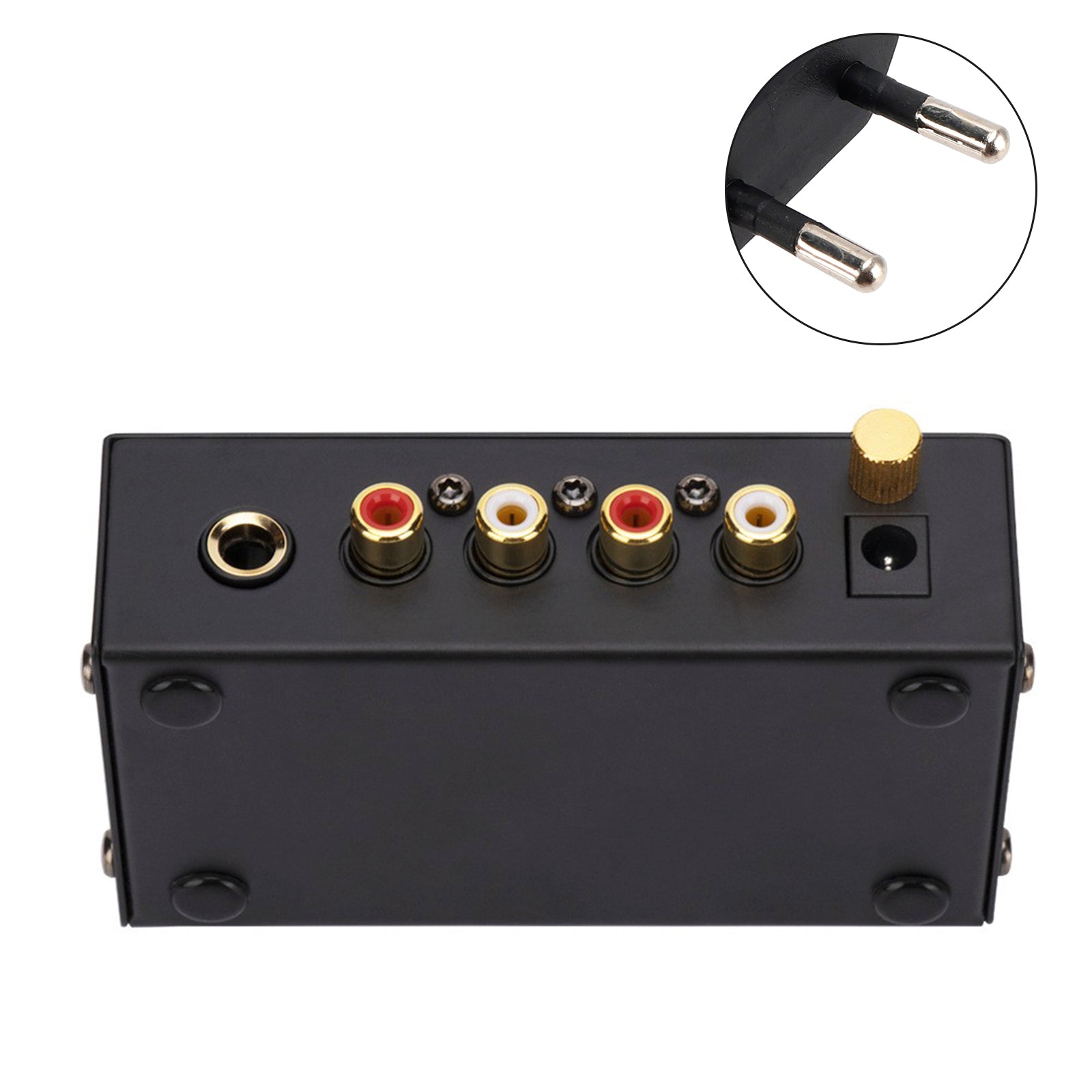 PP400 Ultra-Compact Phono Preamp Preamplifier With RCA 1/4Inch Support TRS Interfaces Preamplificador Phono Preamp