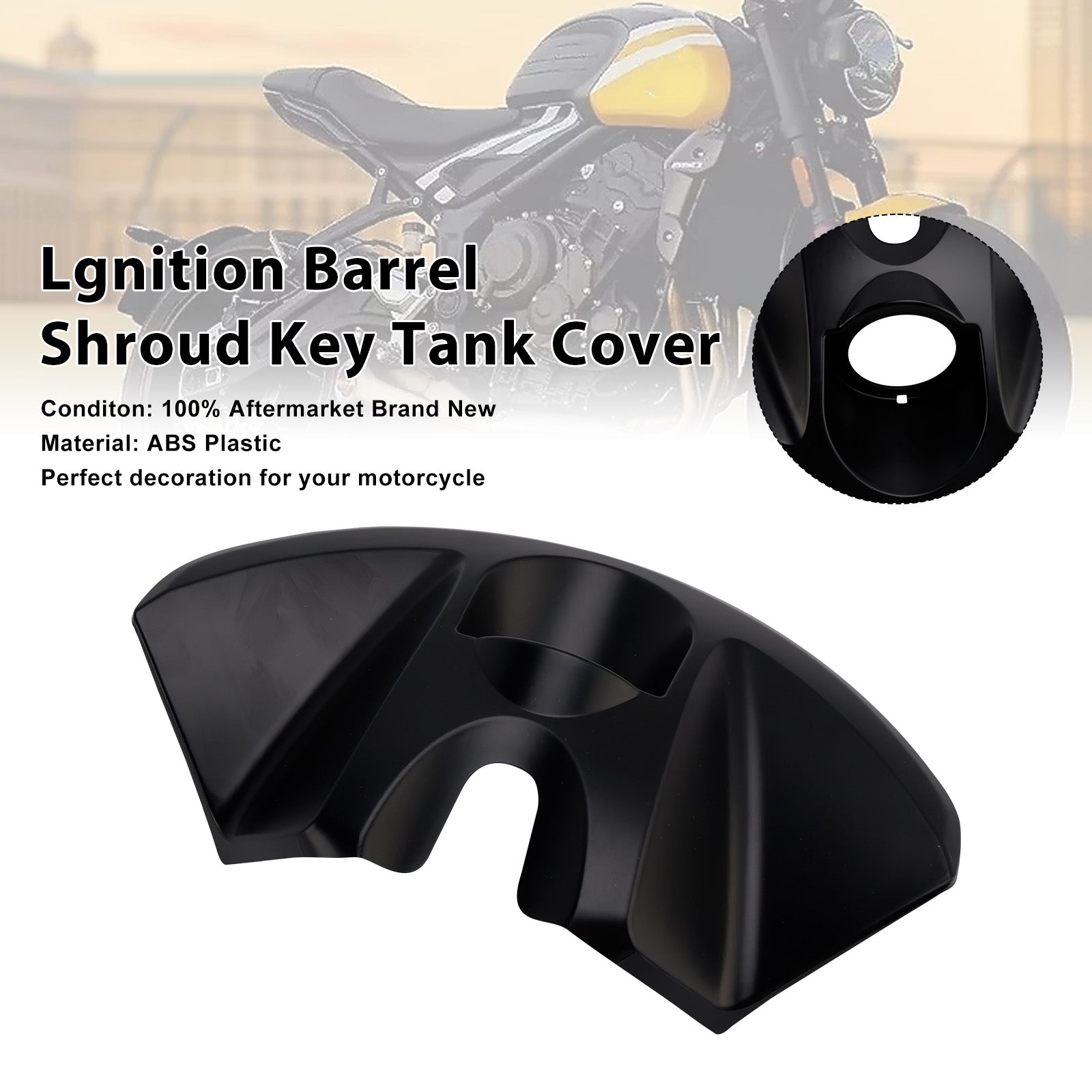 2022-2025 Trident 660 Lgnition Barrel Shroud Key Tank Cover