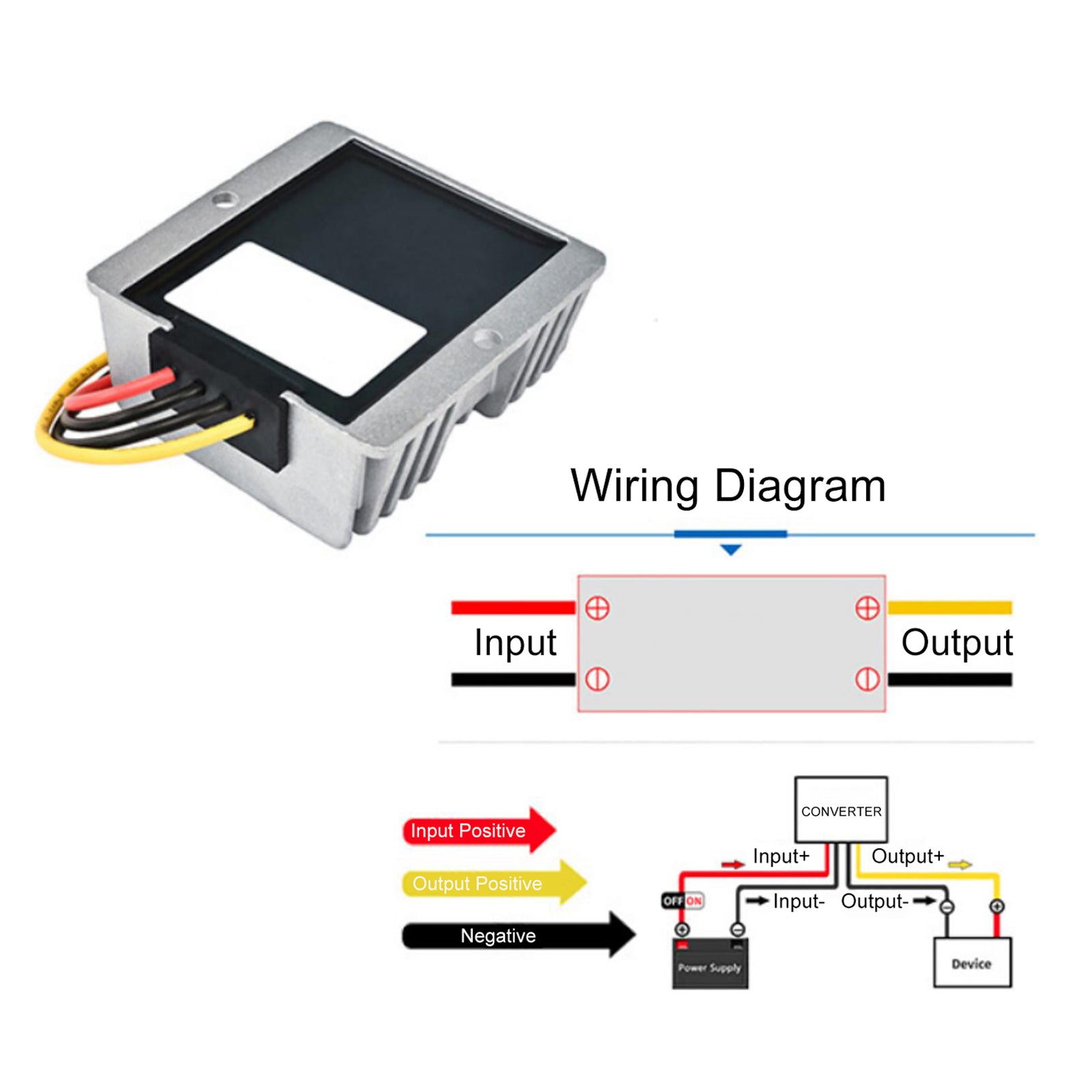 DC-DC 12V-28V 10A 280W Step Up Car Power Supply Converter Regulator Waterproof