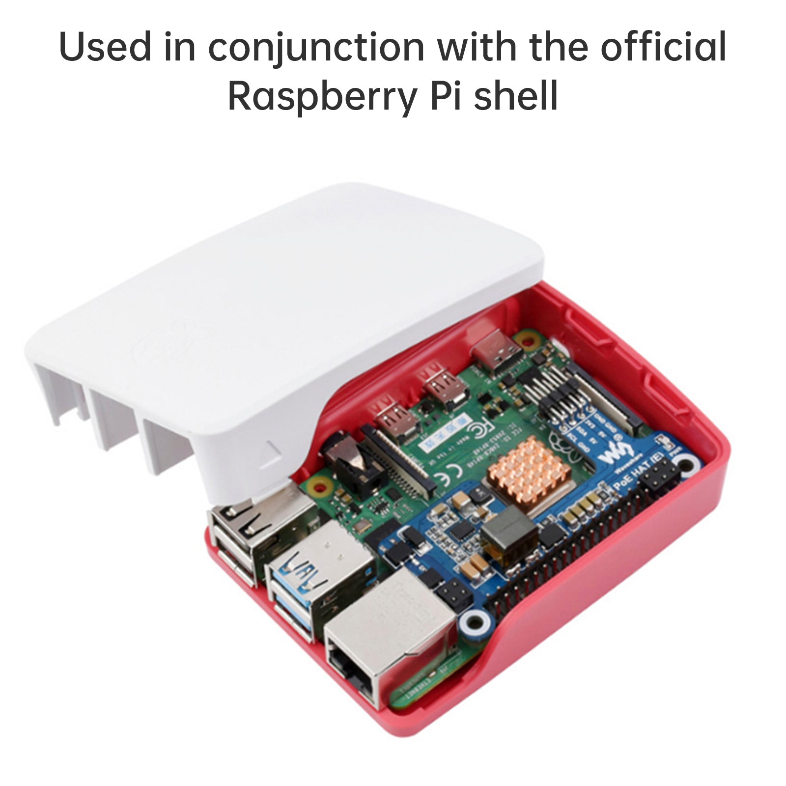 Raspberry Pi 4B/3B+ Ethernet Power Supply Expansion Board Poe Power Supply