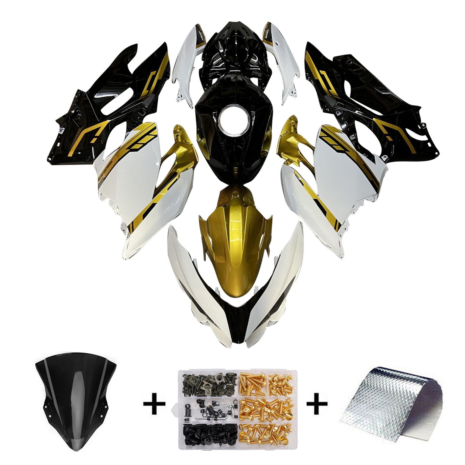 Injection Fairing Kit Bodywork Plastic ABS fit For Kawasaki EX400 Ninja400 2018-2024