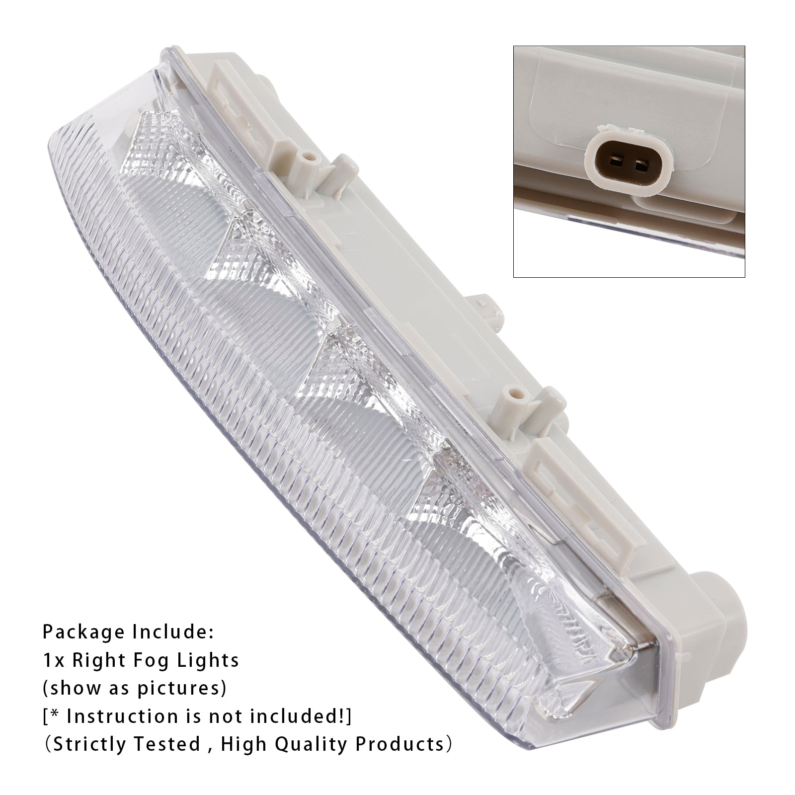 LED Daytime Running Right Fog Lights For Mercedes Benz W204 S204 W212 2007-2014