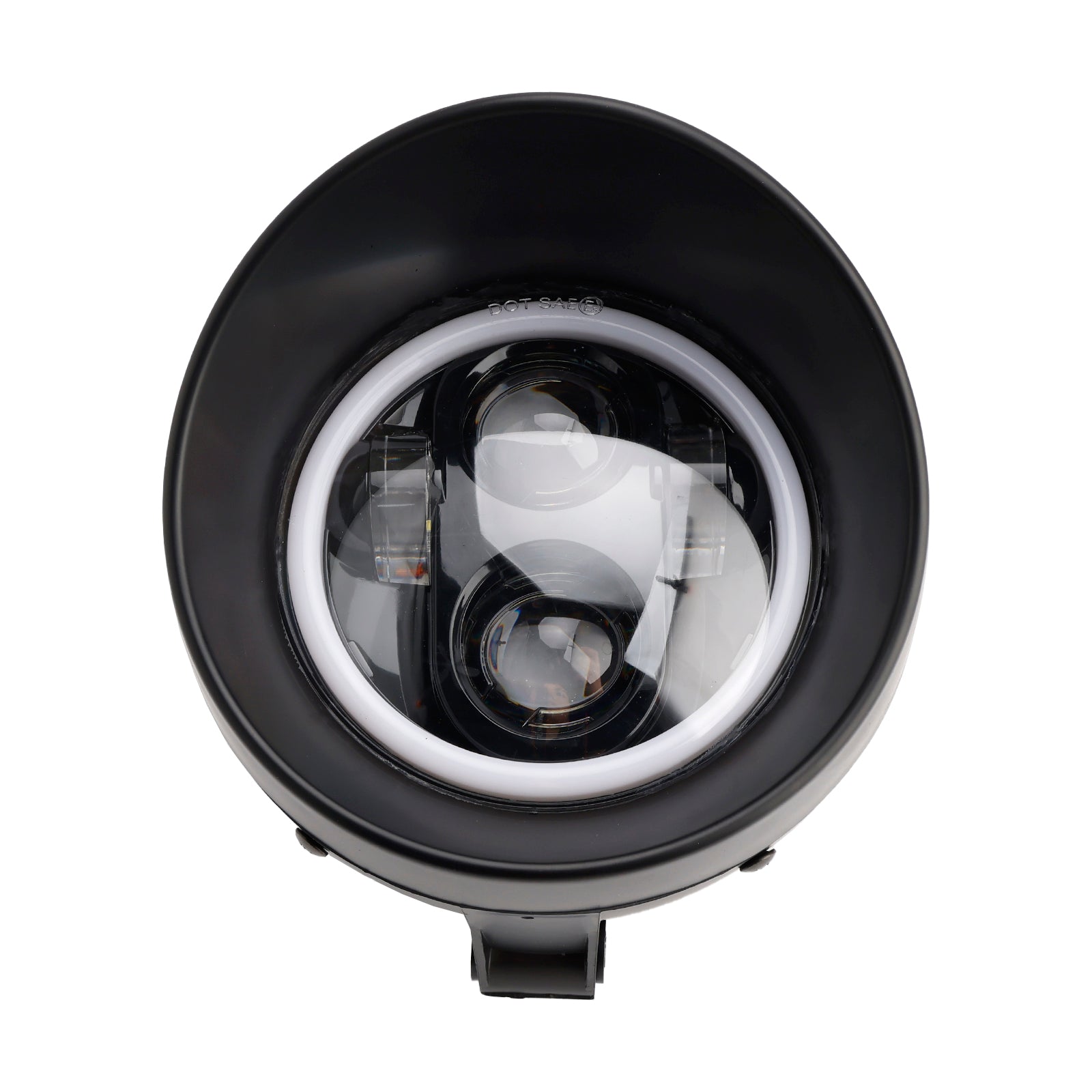 5.75" Headlight Lamp Spotlight Universal 4-Bulbs Fits For Motorcycle Chrome