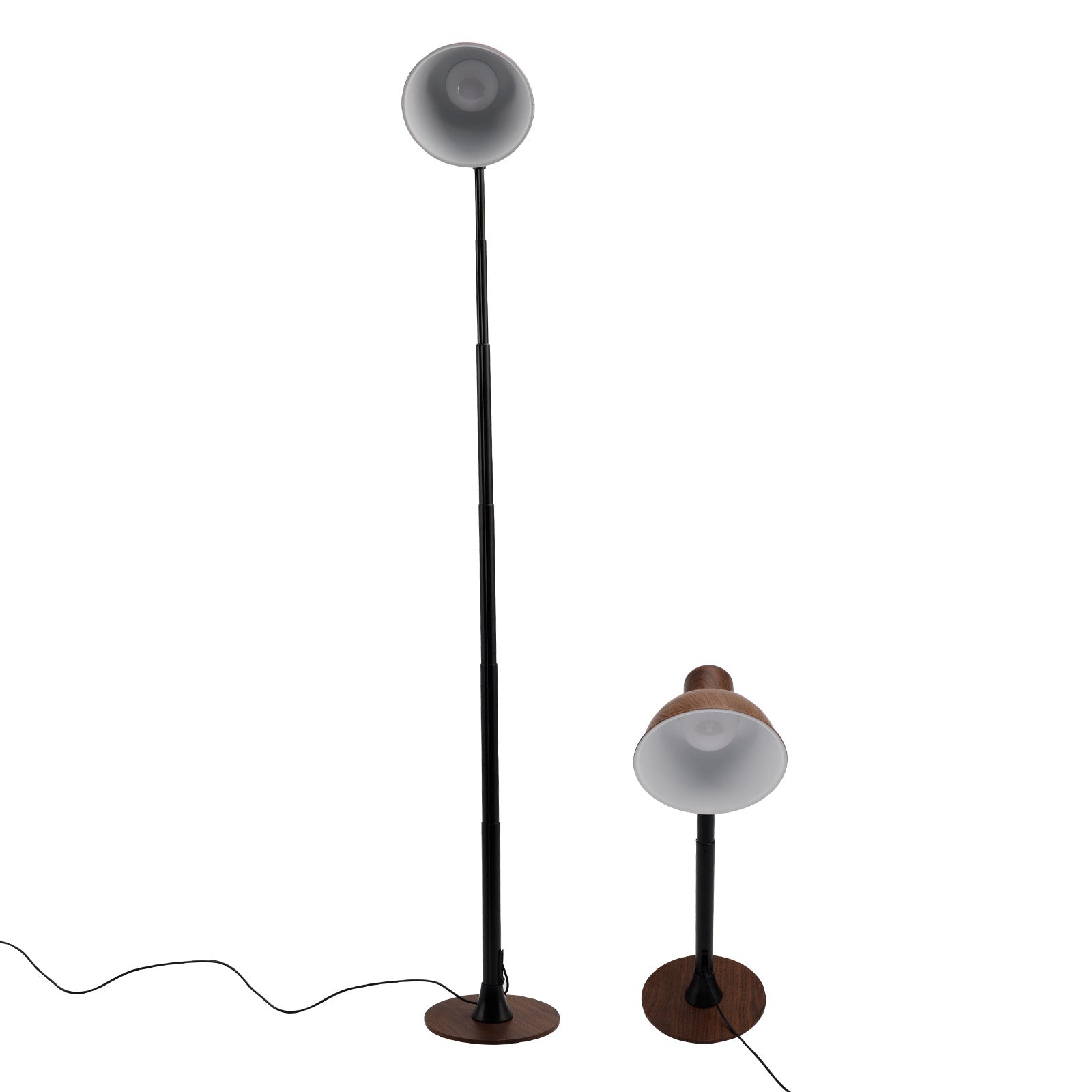 Dimmable for Living Room/Office-Black Adjustable LED Floor & Table Lamp 3 Colors