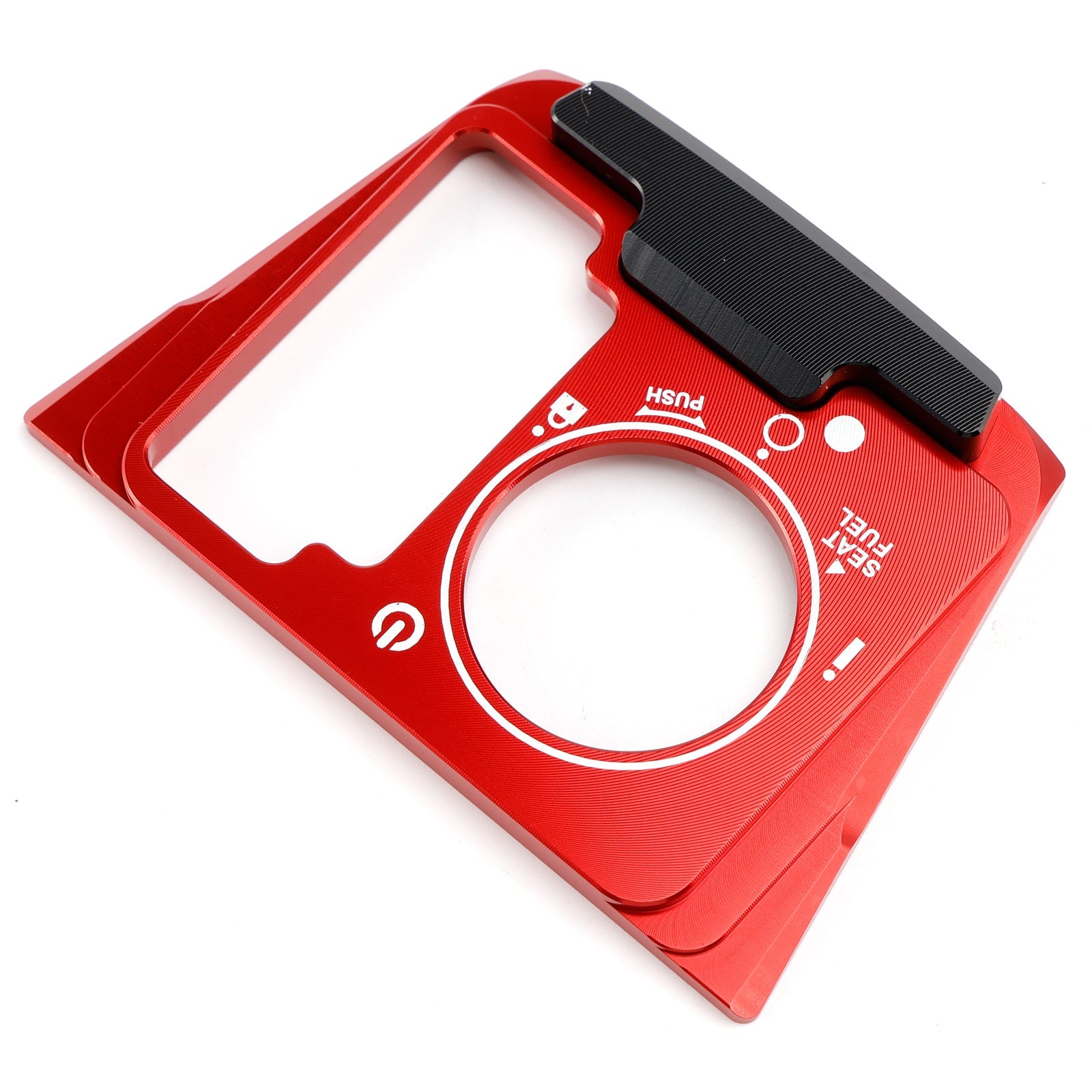 Aluminum Key Cylinder Cover Red For Honda NSS 350 Forza 350 300 2018-2023