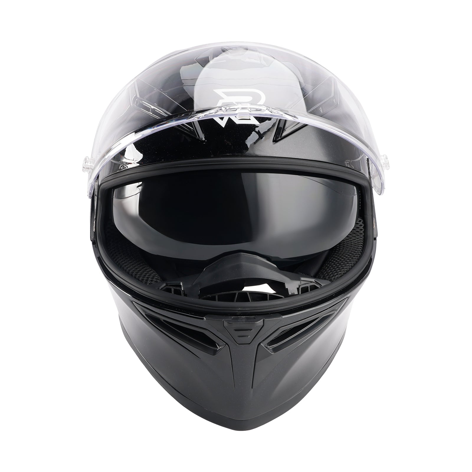 DOT Motorcycle Helmet Adult Street Full Face Gloss Black