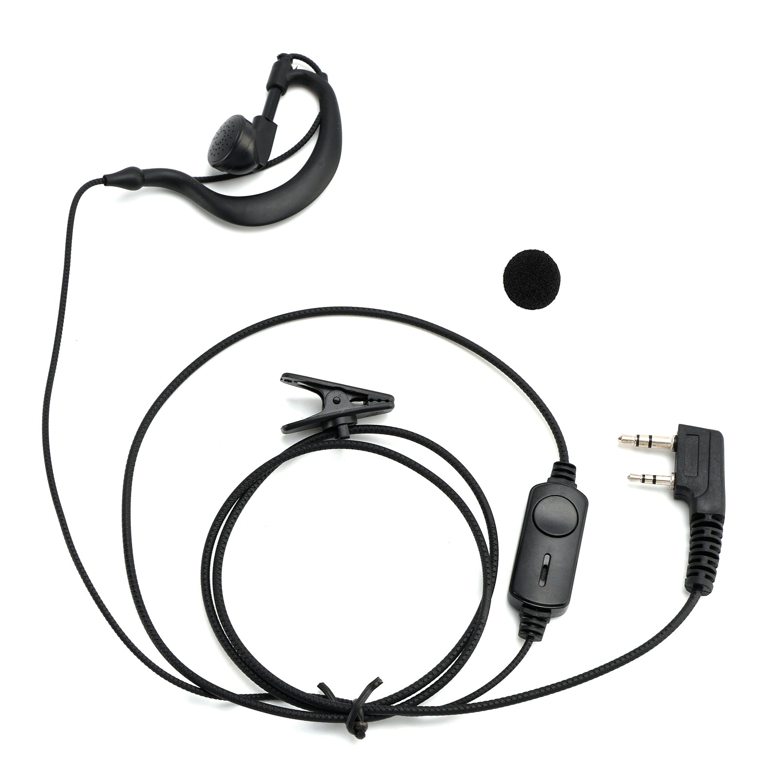 K-031 Pressure Wire Earhook Headset For TK-208 TH-D7 RPU416A KG-UVD1 TG-K4AT