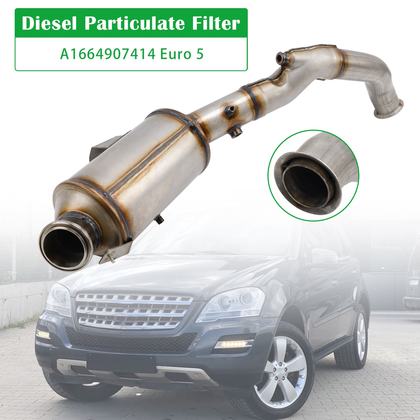 Mercedes-Benz ML GL GLE 250 300 350 CDI Diesel Particulate Filter DPF A1664907414 Euro 5