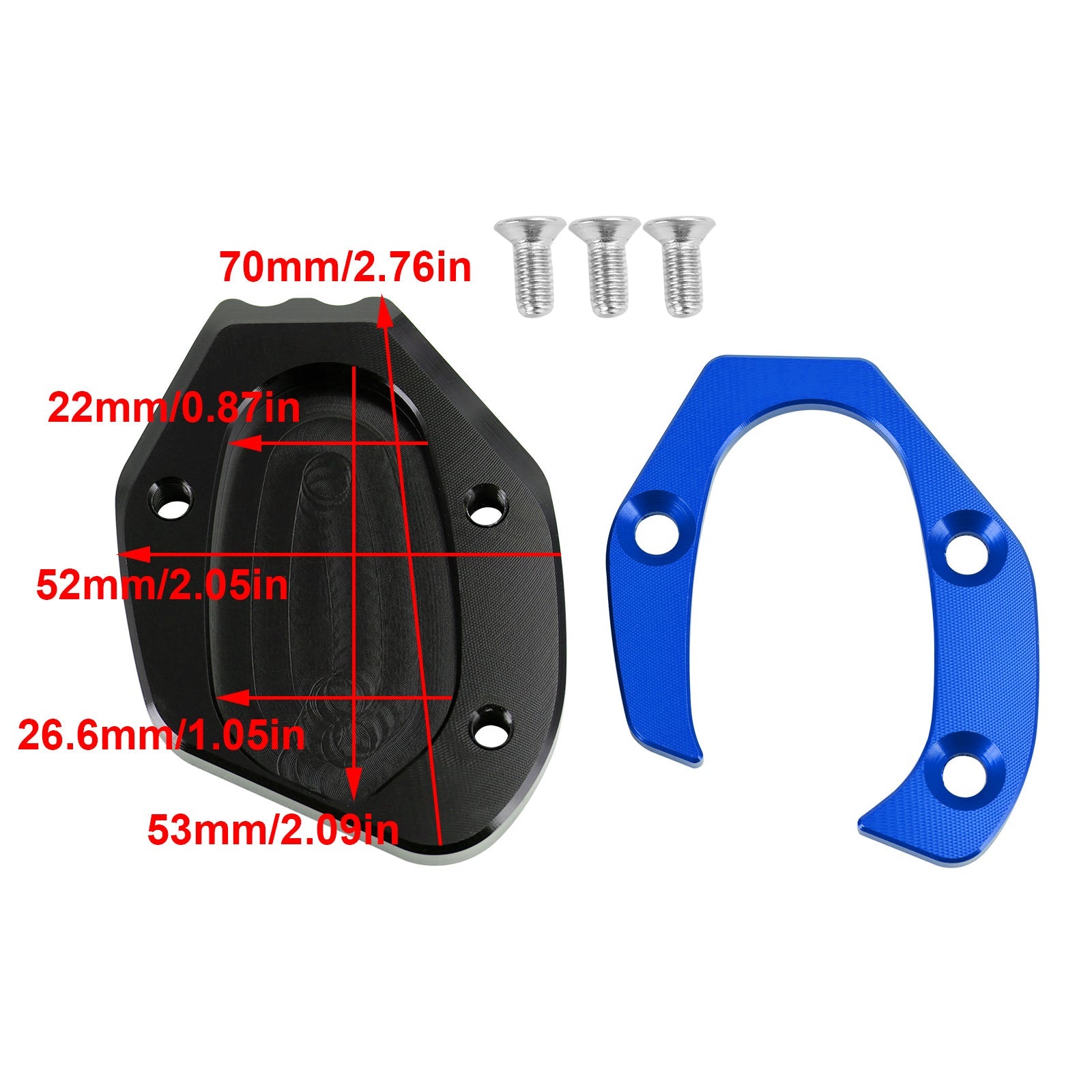 Almohadilla de placa ampliada con soporte para speed twin 1200 2019-2021 thruxton 1200/R 2016-2019