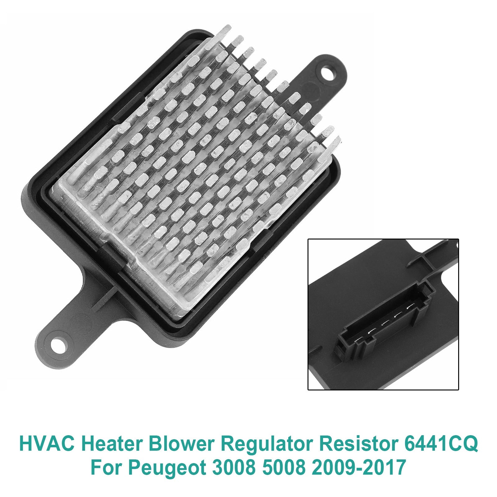 HVAC Heater Blower Regulator Resistor 6441CQ For Peugeot 3008 5008 2009-2017