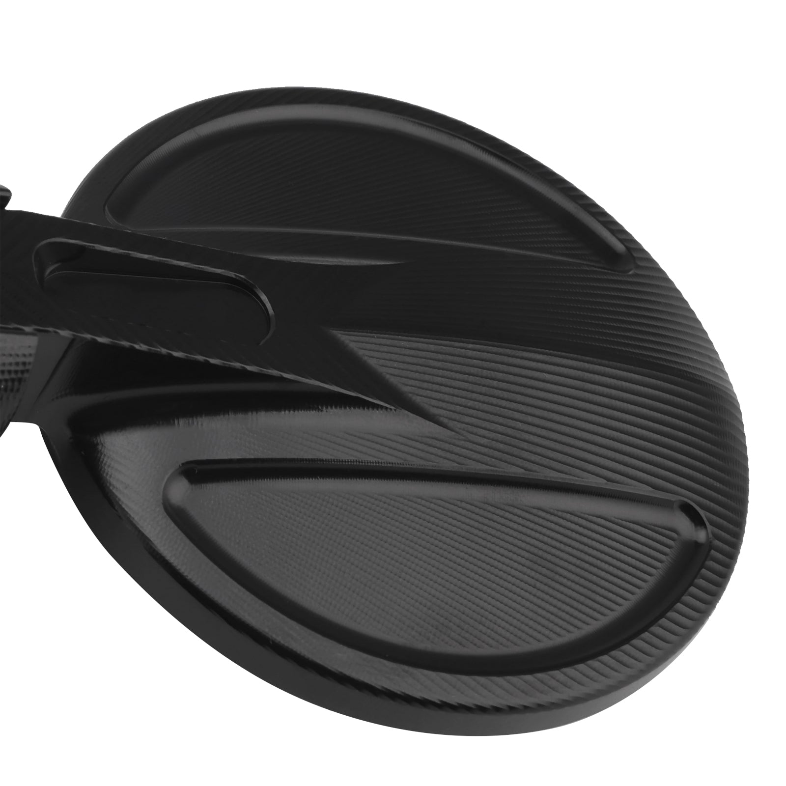 CNC ALUMINUM MINI HANDLEBAR BAR END MIRROR SET D=35MM BLACK FOR PIAGGIO / VESPA