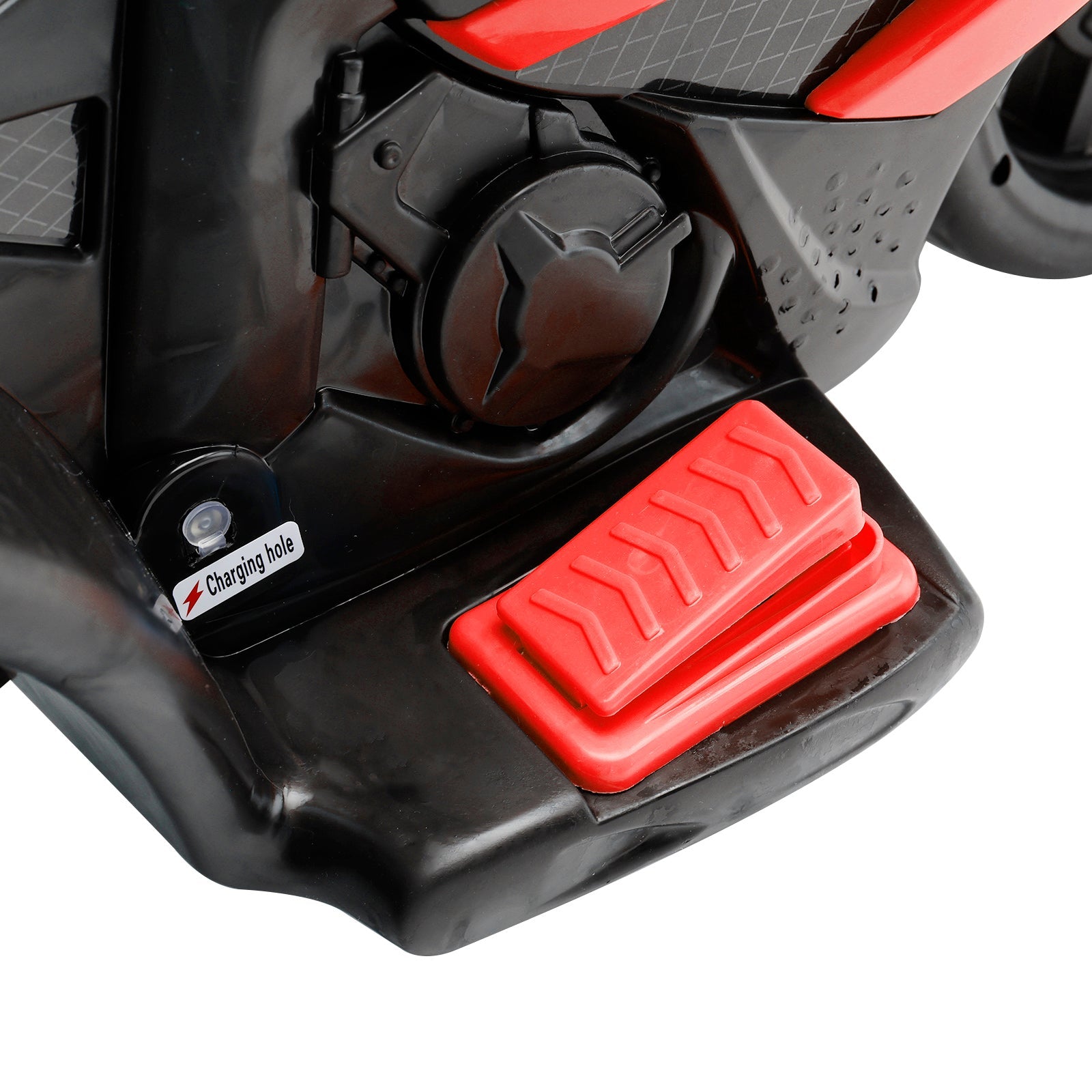 3Wheel 6V Kid Ride On Motorcycle Electric Toy With Remote Control LED Light Red