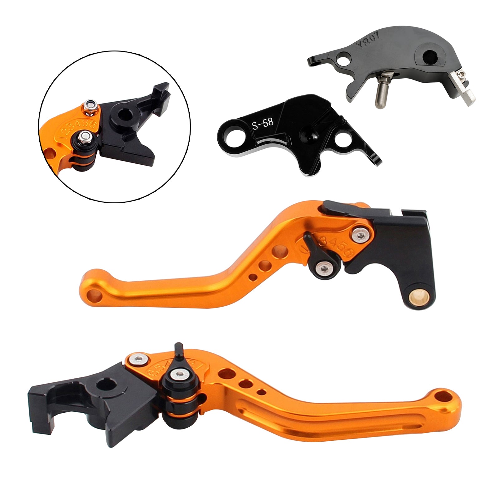 NEW Short Clutch Brake Lever fit for YAMAHA YZF R7 MT-10/SP FZ-10/SP 2022-23