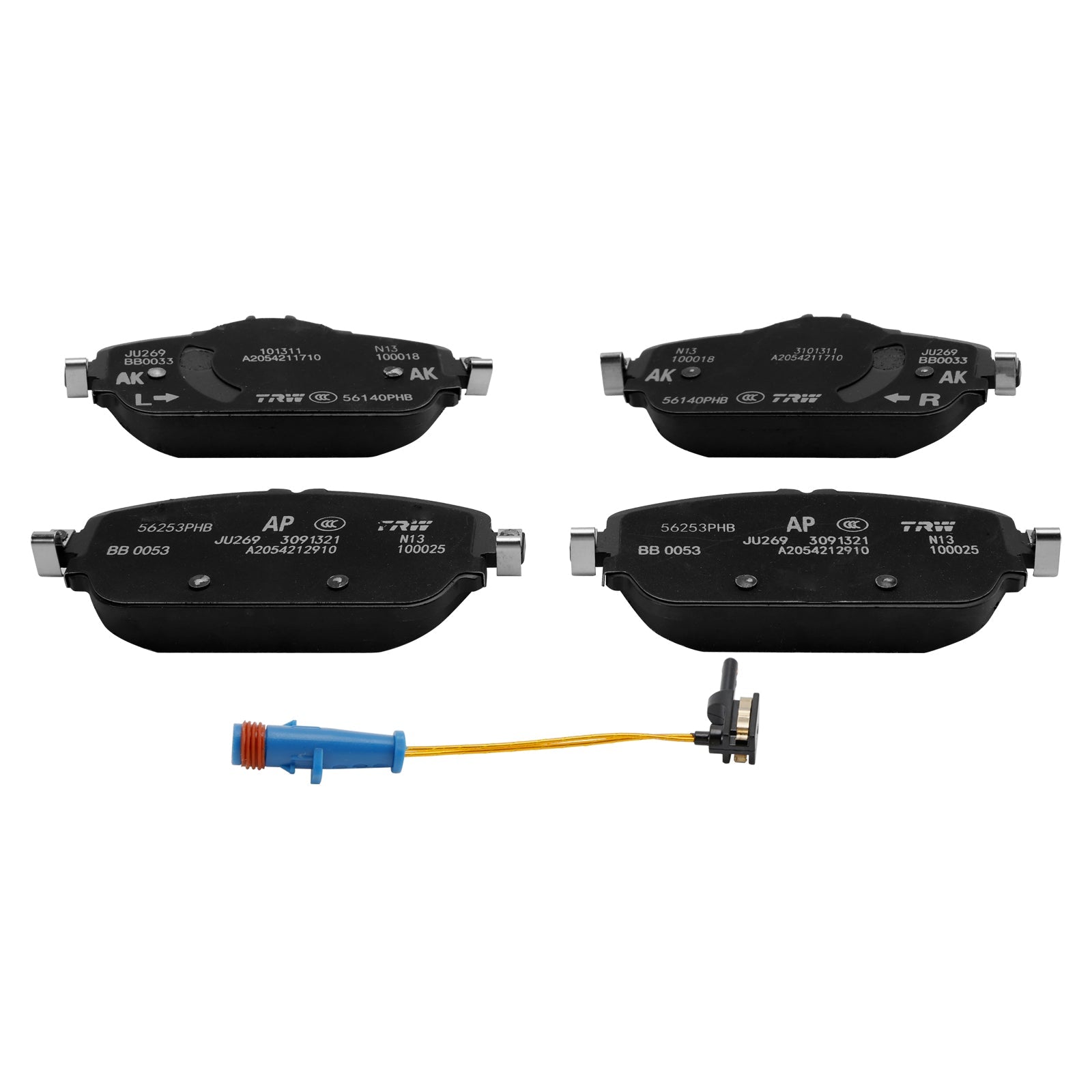 Mercedes-Benz C-Class 205 E-Class 213 Front Brake Pads A0004208903 For With Wear Sensor 1695401617