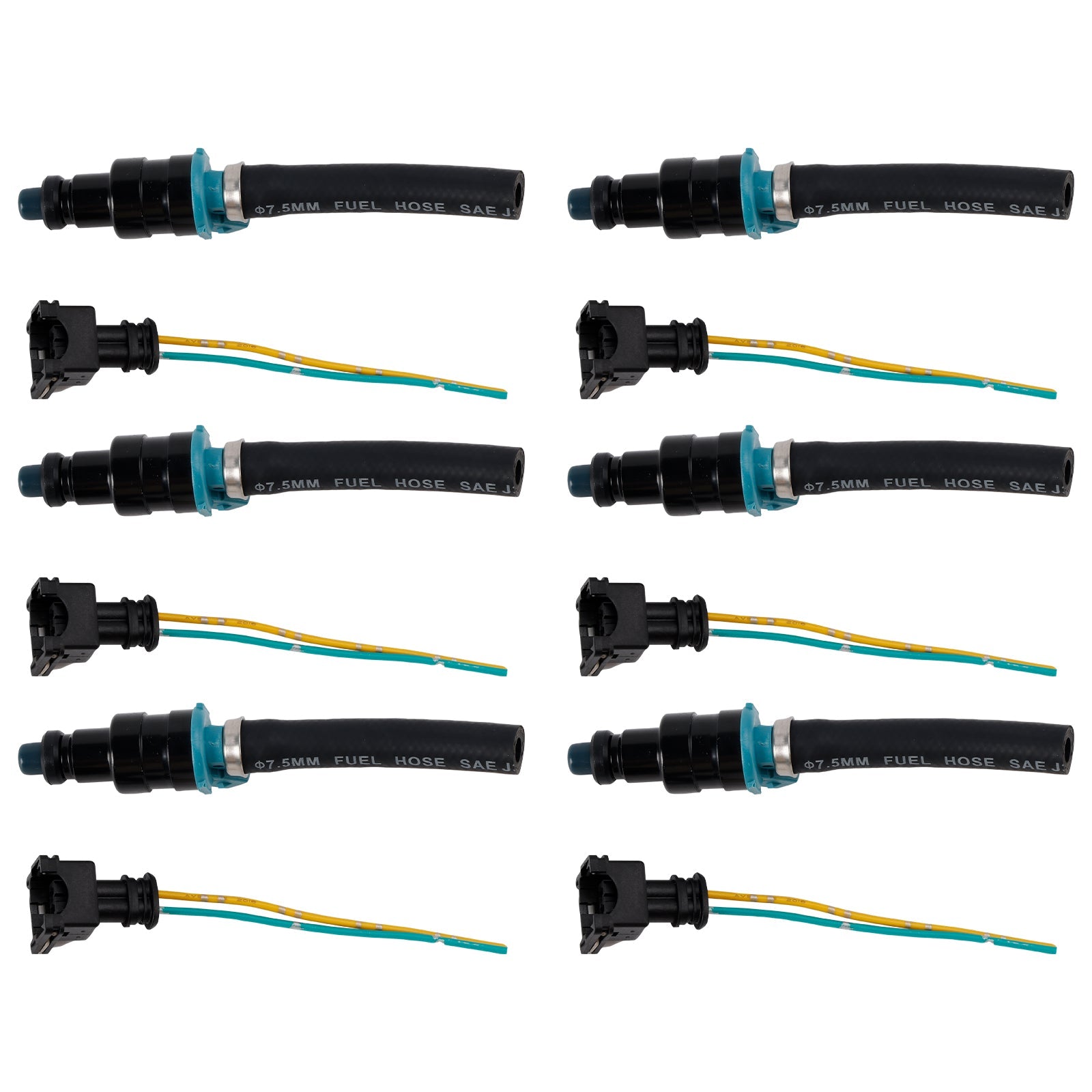 Mercedes-Benz 280SEL 450SE 280SEL 4.5L V8 6PCS Fuel Injector 0280150036