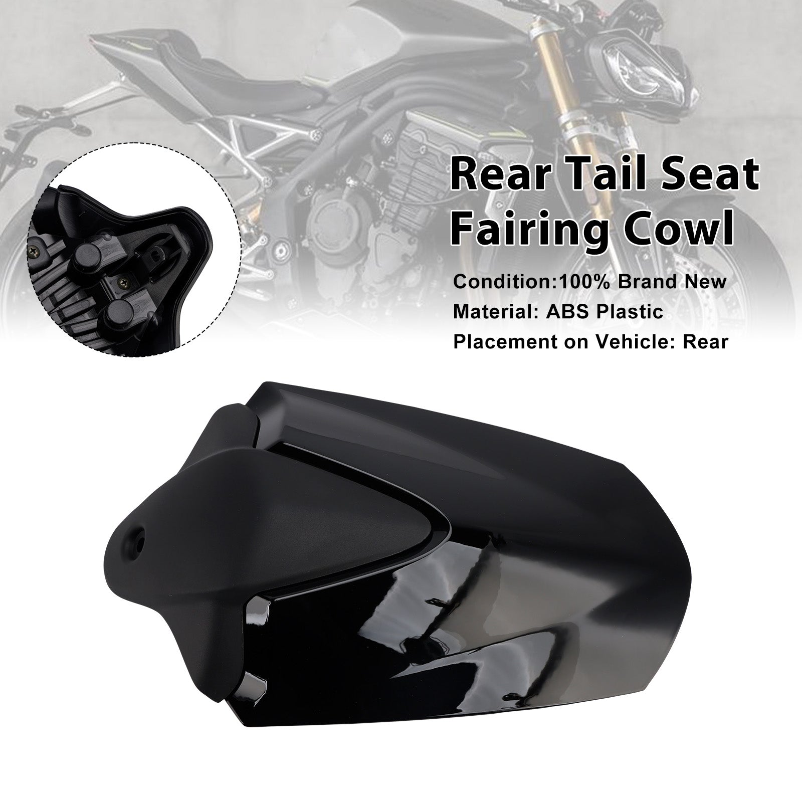 2021-2024 For Speed Triple 1200 RS Rear Tail Seat Fairing Cowl Cover