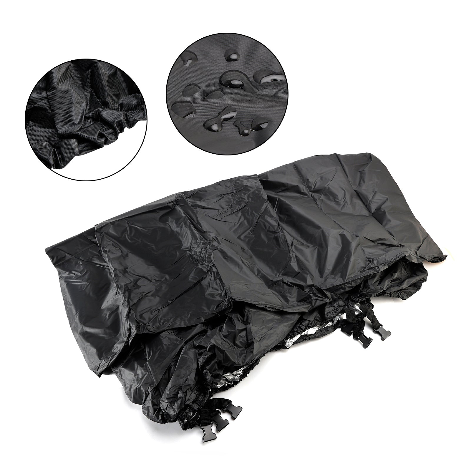 Universal Waterproof Duty Boat Cover 16-18Ft Black For Fishing Boat Shelter