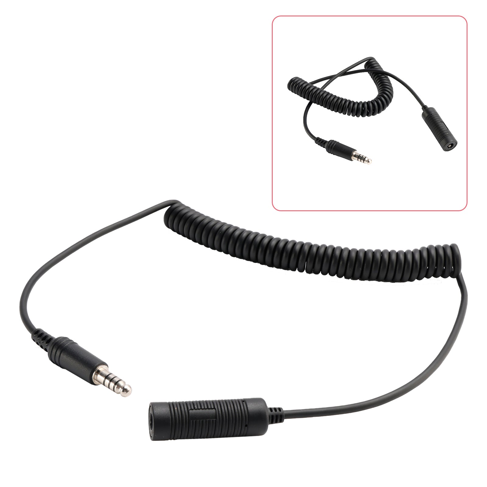 7.1mm Headset Extension Cable Tactical Headphone for TAC-SKY U-92A/U to U-174/U