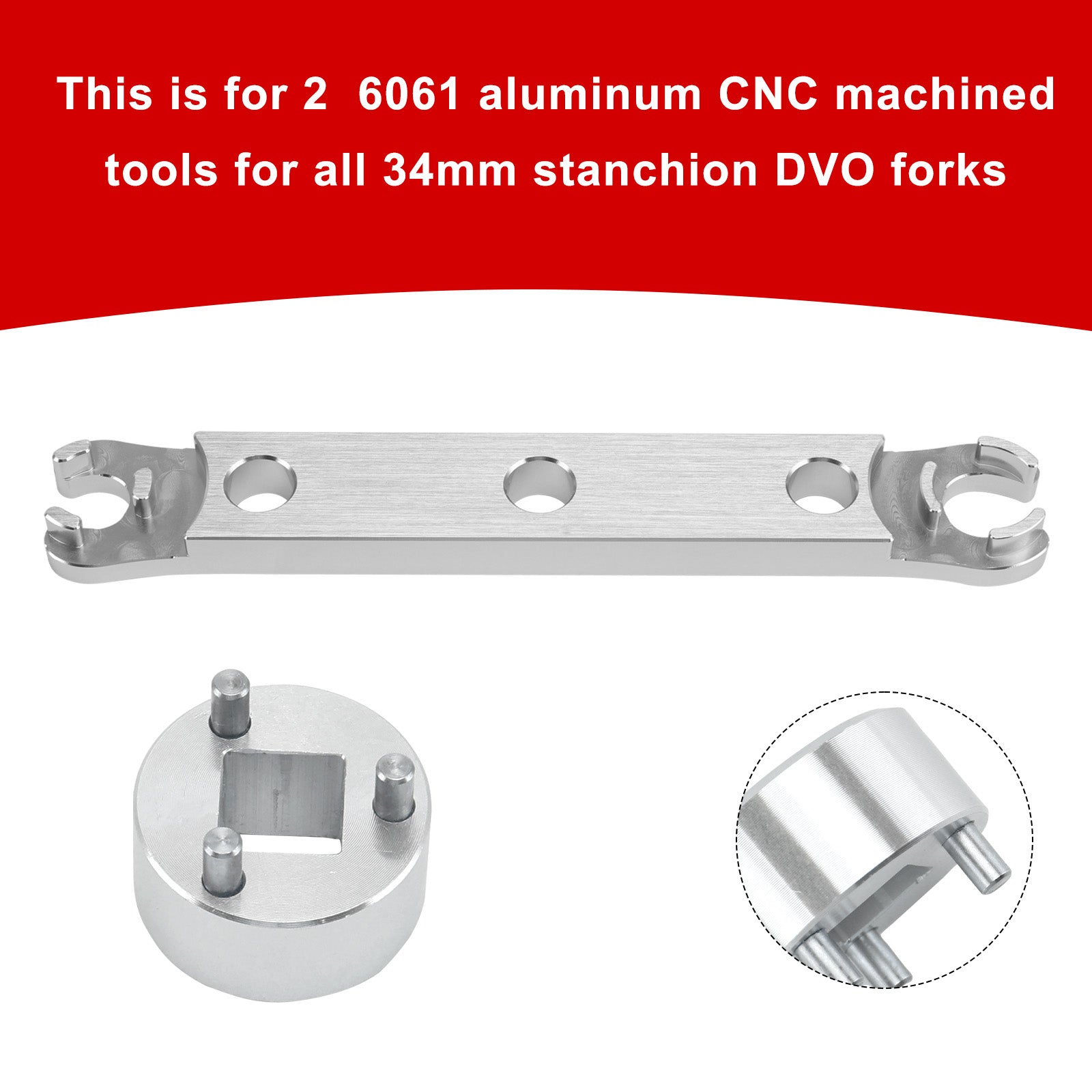 Lower Cap Removal Wrench. Tool for Rebuild of Saphire/Onyx/Diamond fork/DVO Fork