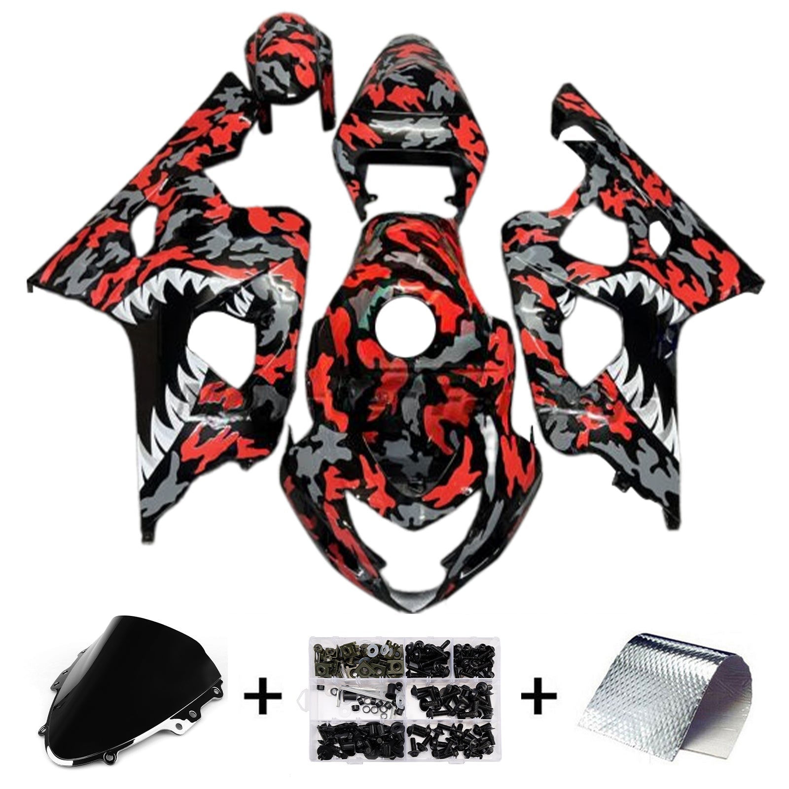 Injection Fairing Kit Bodywork Plastic ABS For Suzuki GSXR 600/750 2004-2005 K4