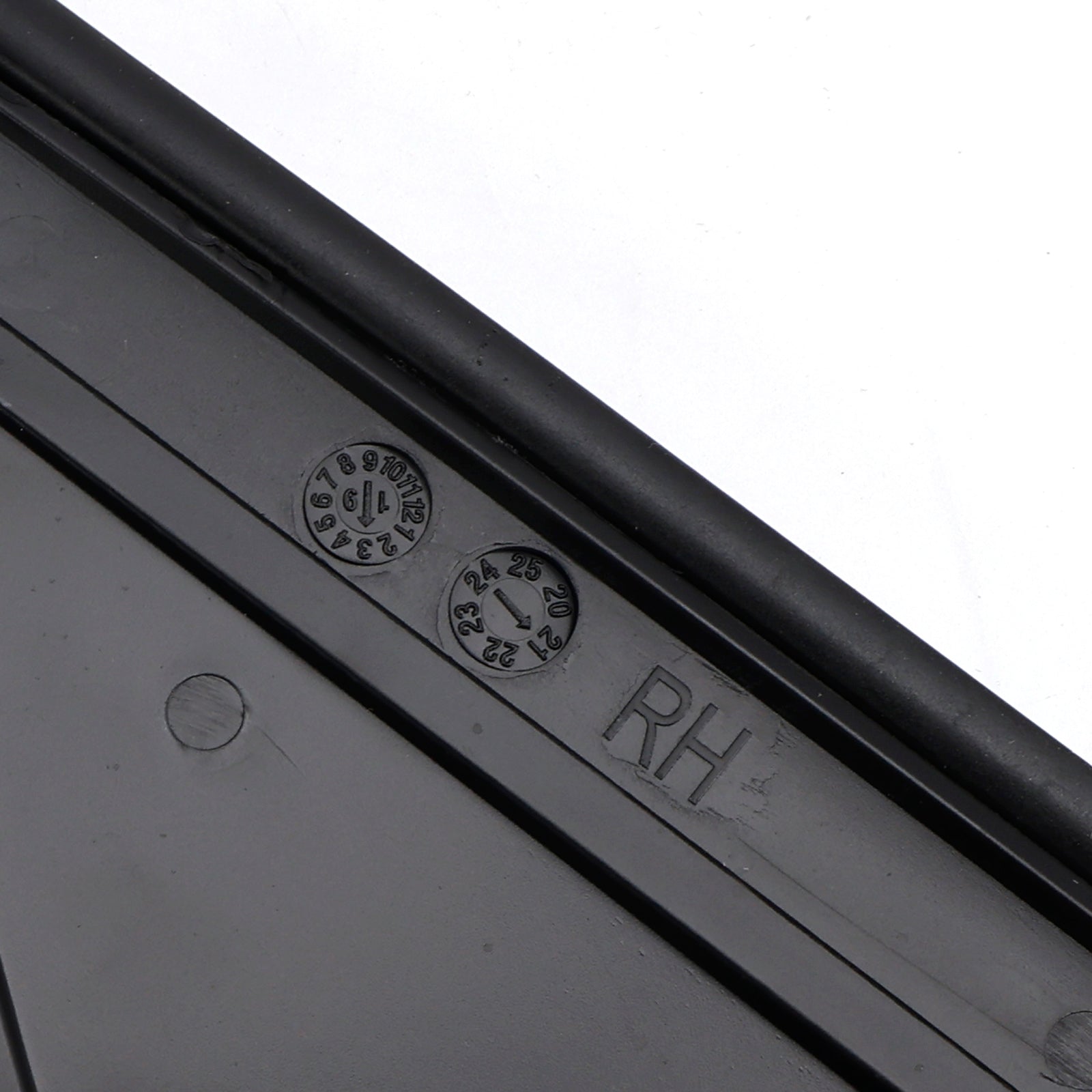 2X Left+Right Side View Door Mirror Flag Cover Molding Trim for Fiat 500 12-19