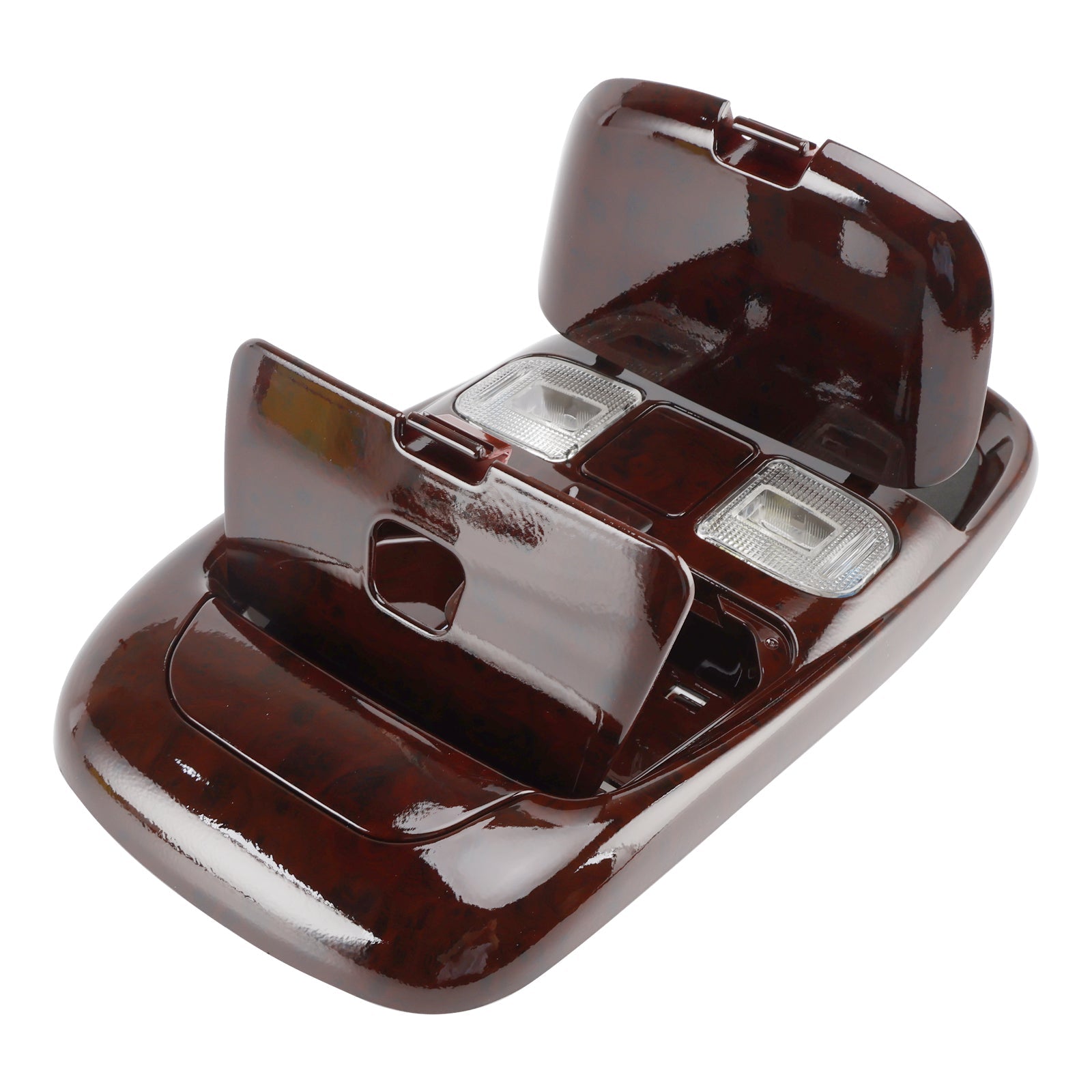 1998-2002 Dodge Ram 3500 Front LED Overhead Console Peach wood SN94TL2AA 5013618AA