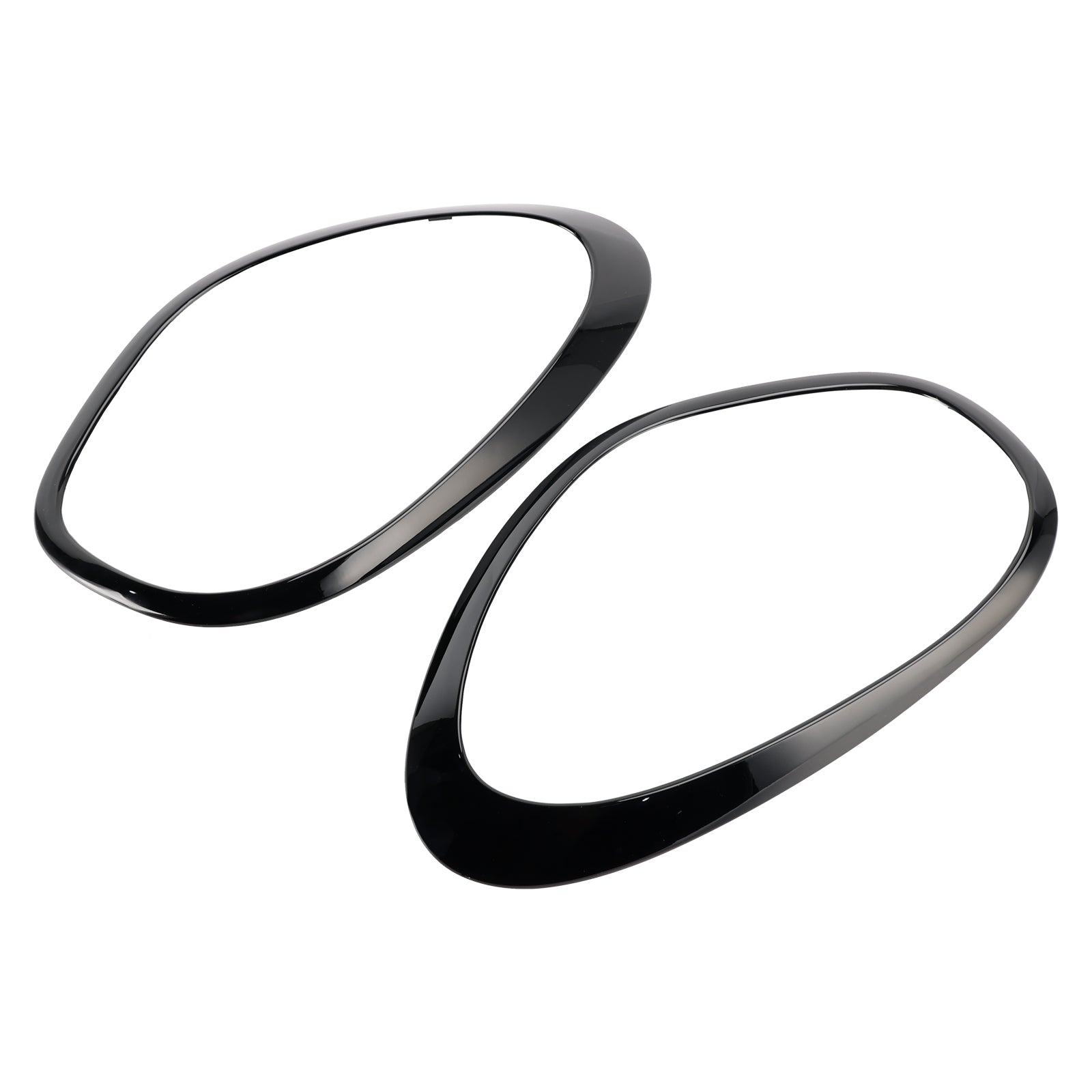 미니 쿠퍼 컨트리맨 R60용 글로스 블랙 헤드라이트 장식 링 2개