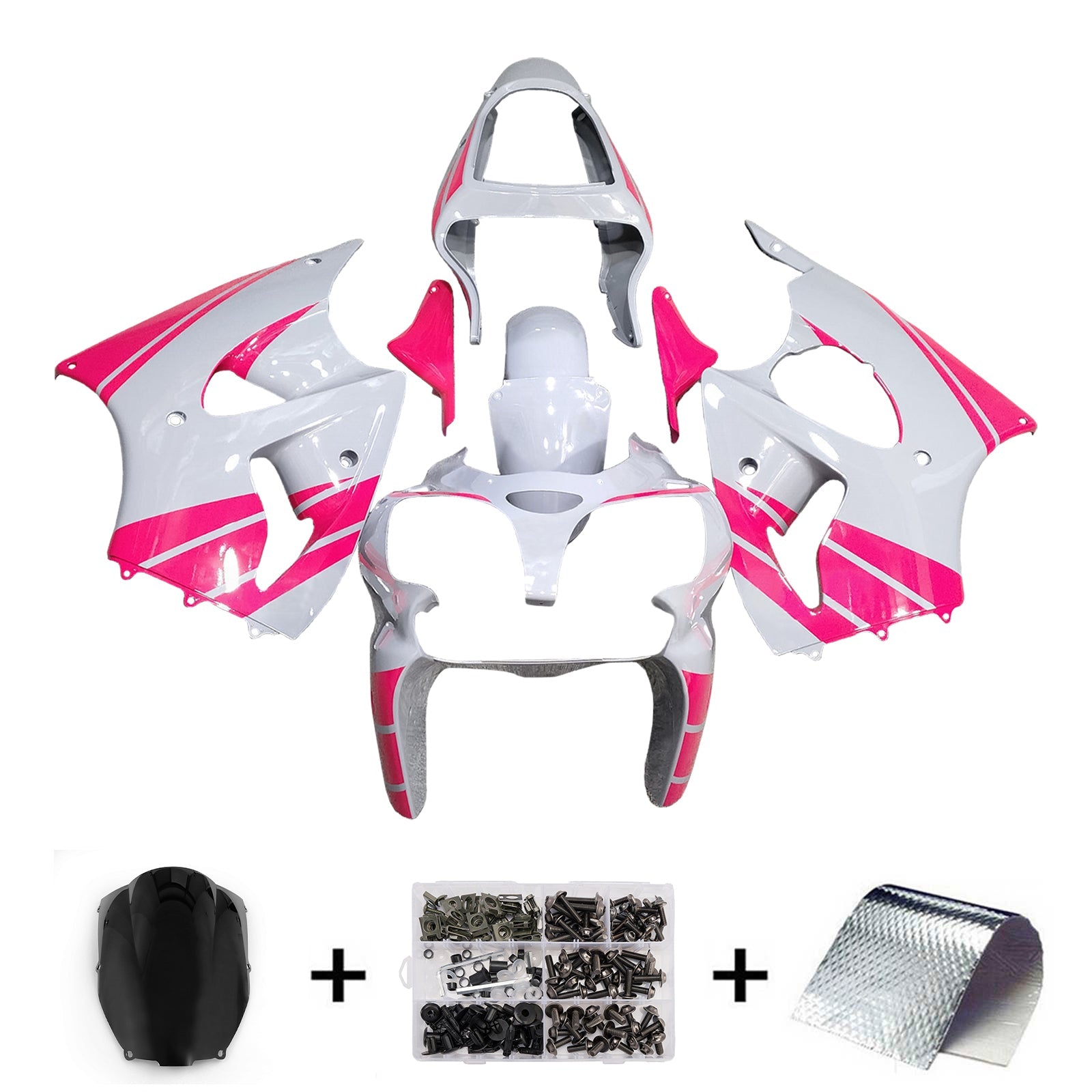 Injection Fairing Kit Bodywork For Kawasaki ZX6R 636 2000-2002 ZZR600 2005-2008