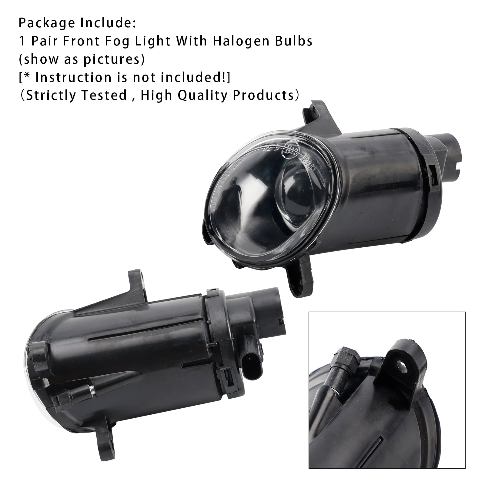 2001-2005 Volkswagen PASSAT 3BG B5 Pair Front Bumper Driving Fog Light Lamps