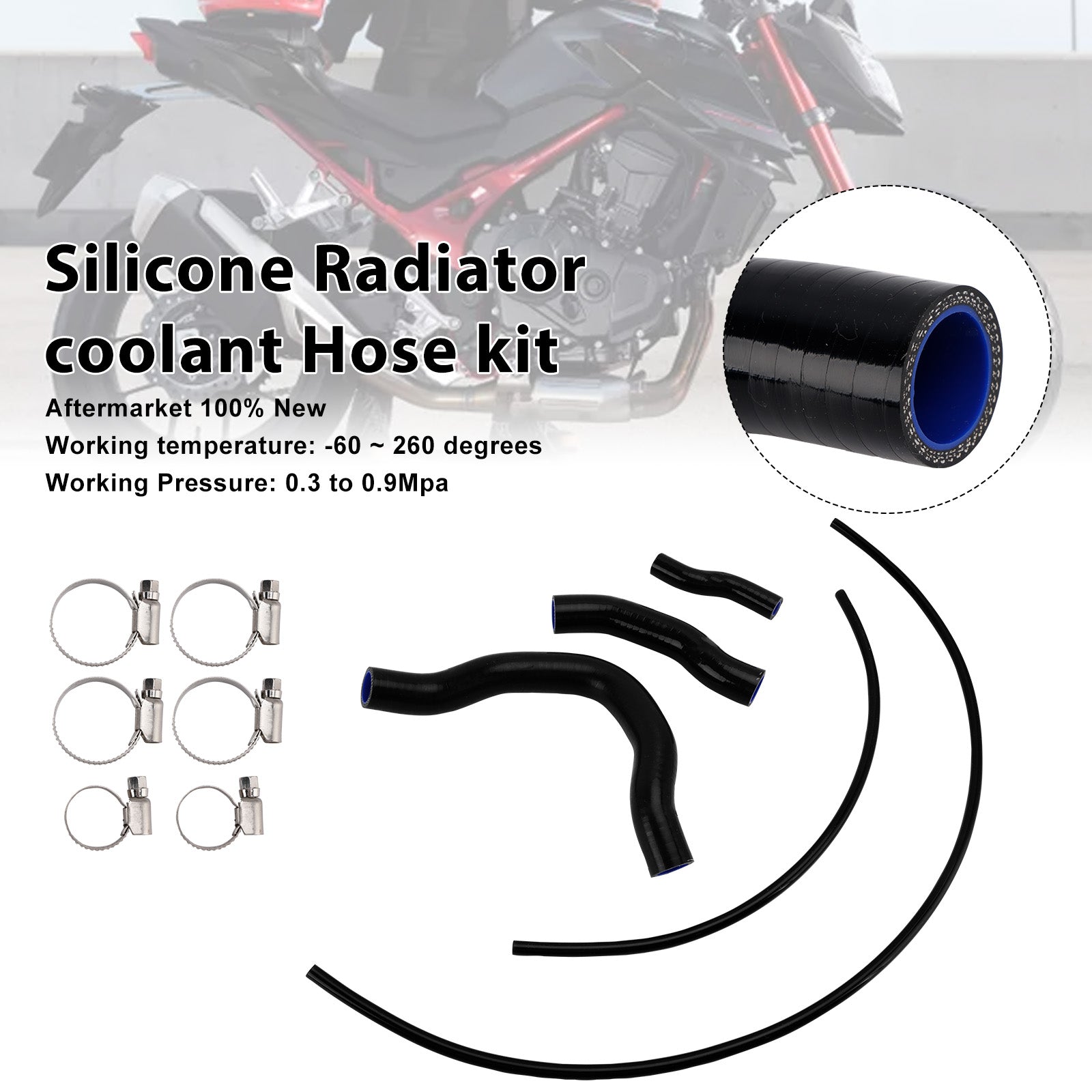 2023-2025 Honda CB750 Hornet Silicone Radiator coolant Hose