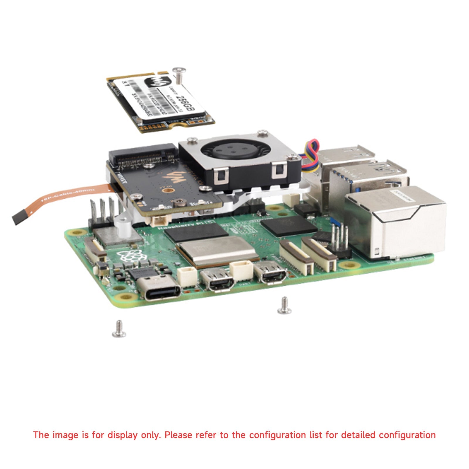 Raspberry Pi 5/5B PCIe to M.2 Adapter Board Radiator Fan Nvme Hard Disk Protocol
