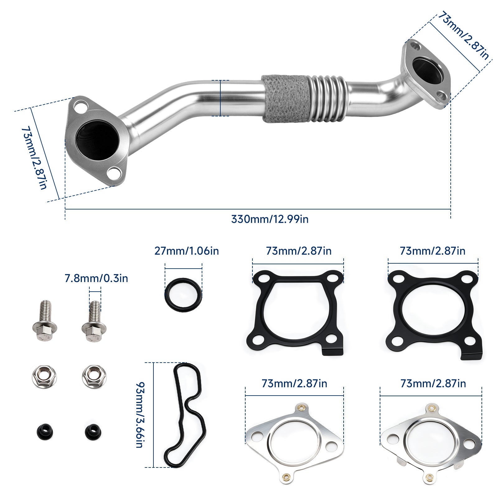 EGR Pipe Repair Kit for Honda Accord CR-V Civic 2.2 i-DTEC Diesel 18725-RL0-G02