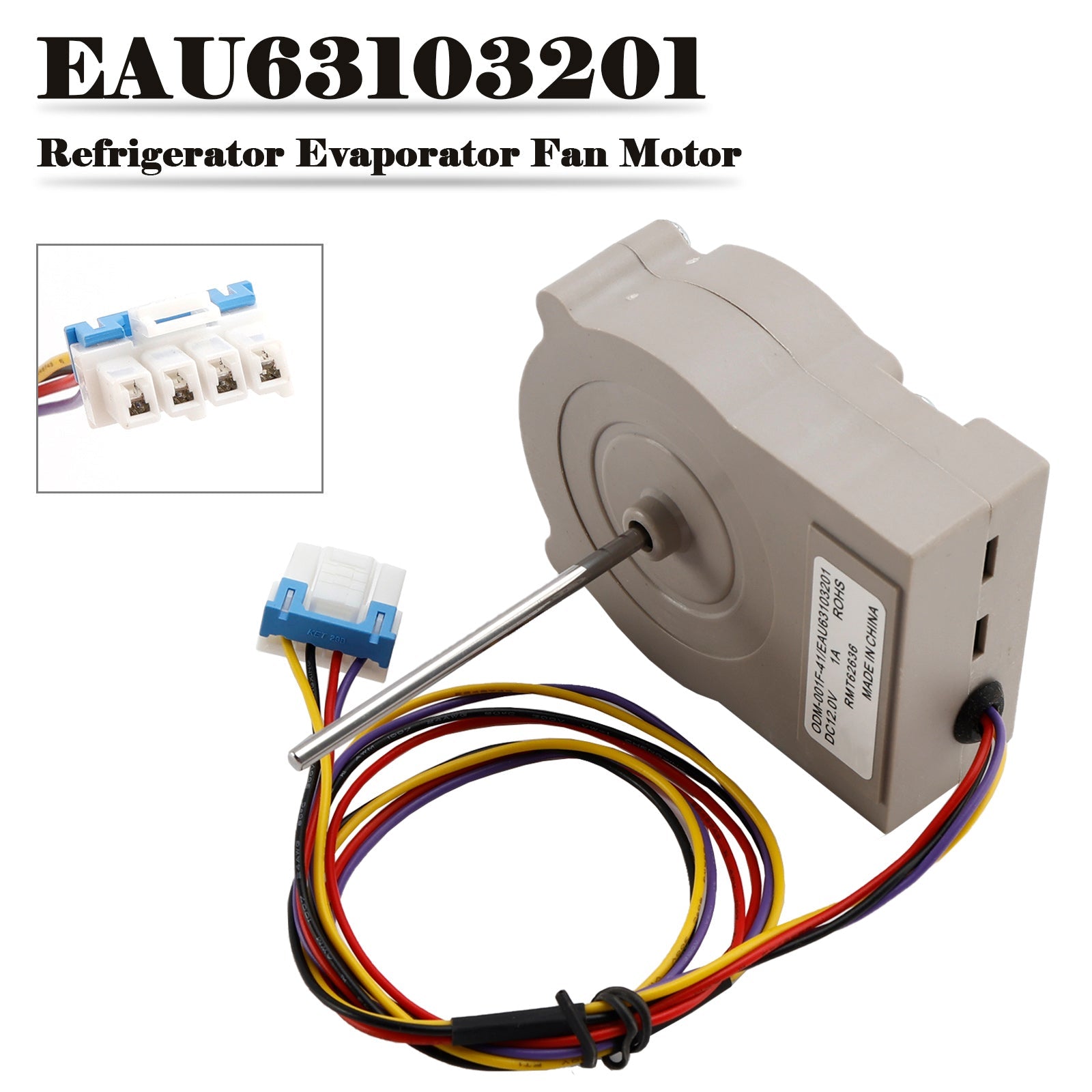 EAU63103201 Refrigerator Evaporator Fan Motor for Kenmore for LG