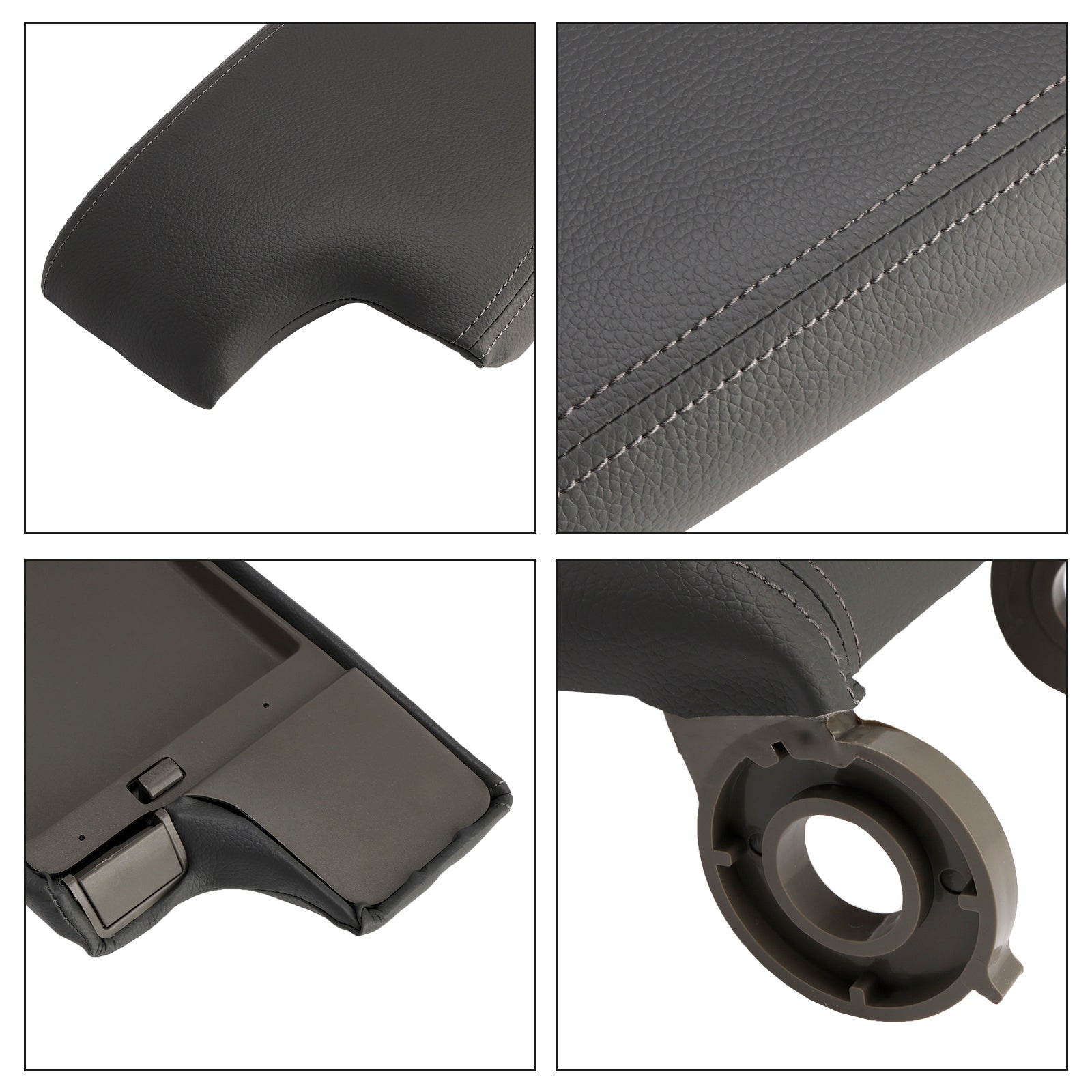 Gray Center Console Armrest Cover Lid For BMW 3 Series E46 1999-2004 M3