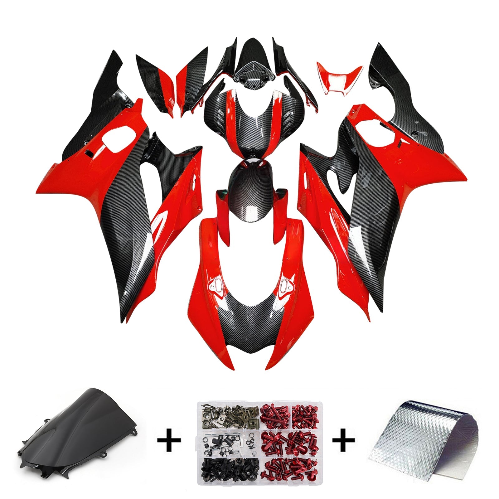 Injection Fairing Kit Bodywork Plastic ABS fit For Yamaha YZF-R6 2017-2023