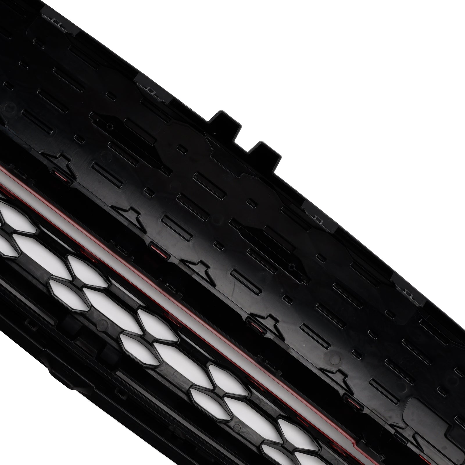 2015 onward MINI F57 2 Door Convertible Cooper S, Cooper SD GP-Style Gloss Black Red Trim Front Grille